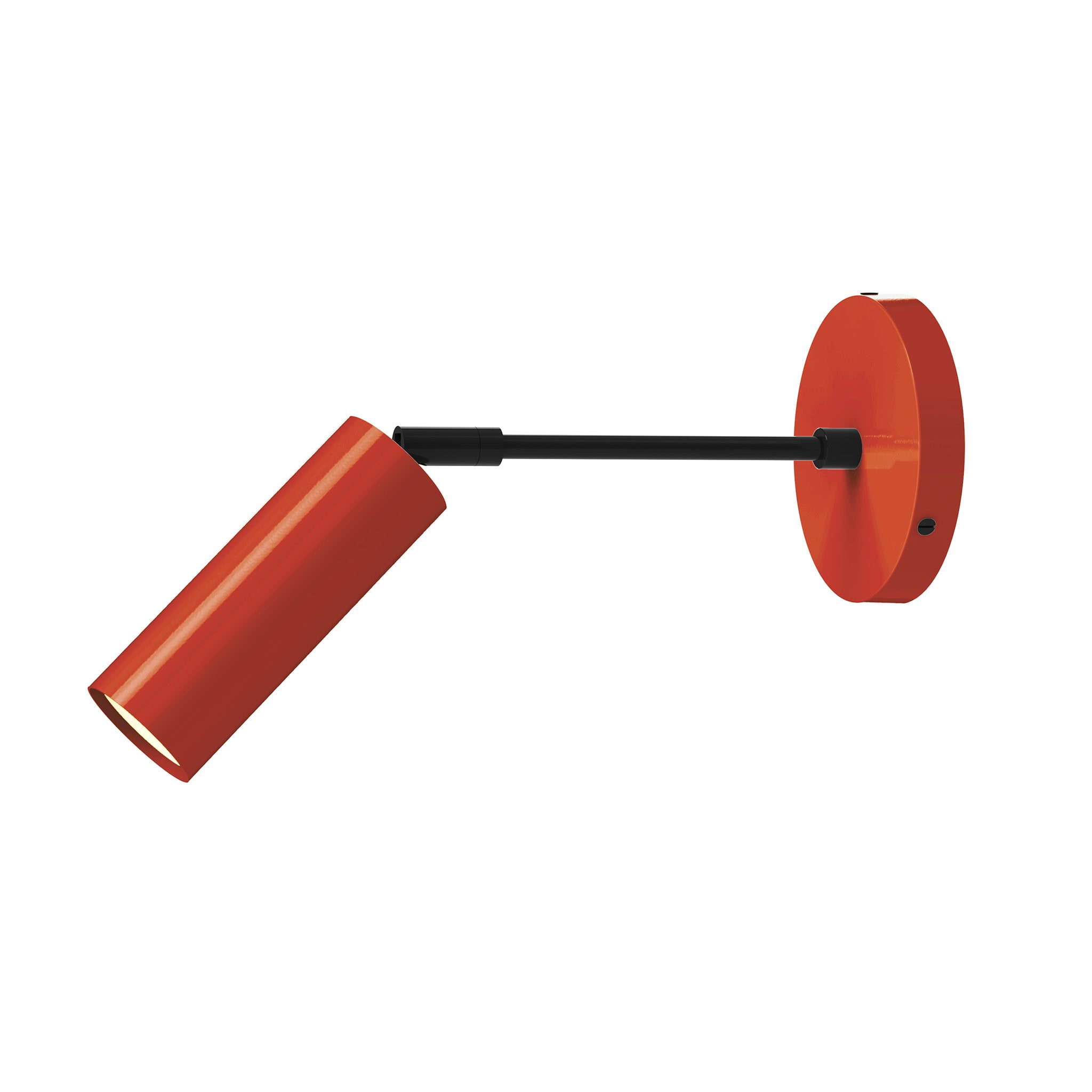 black riding hood red color reader sconce - 6" arm dutton brown lighting