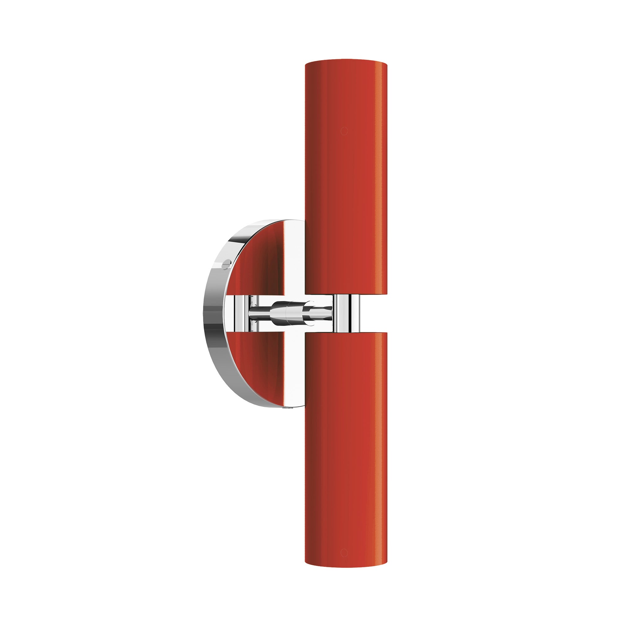 nickel riding hood red color ruler sconce dutton brown lighting