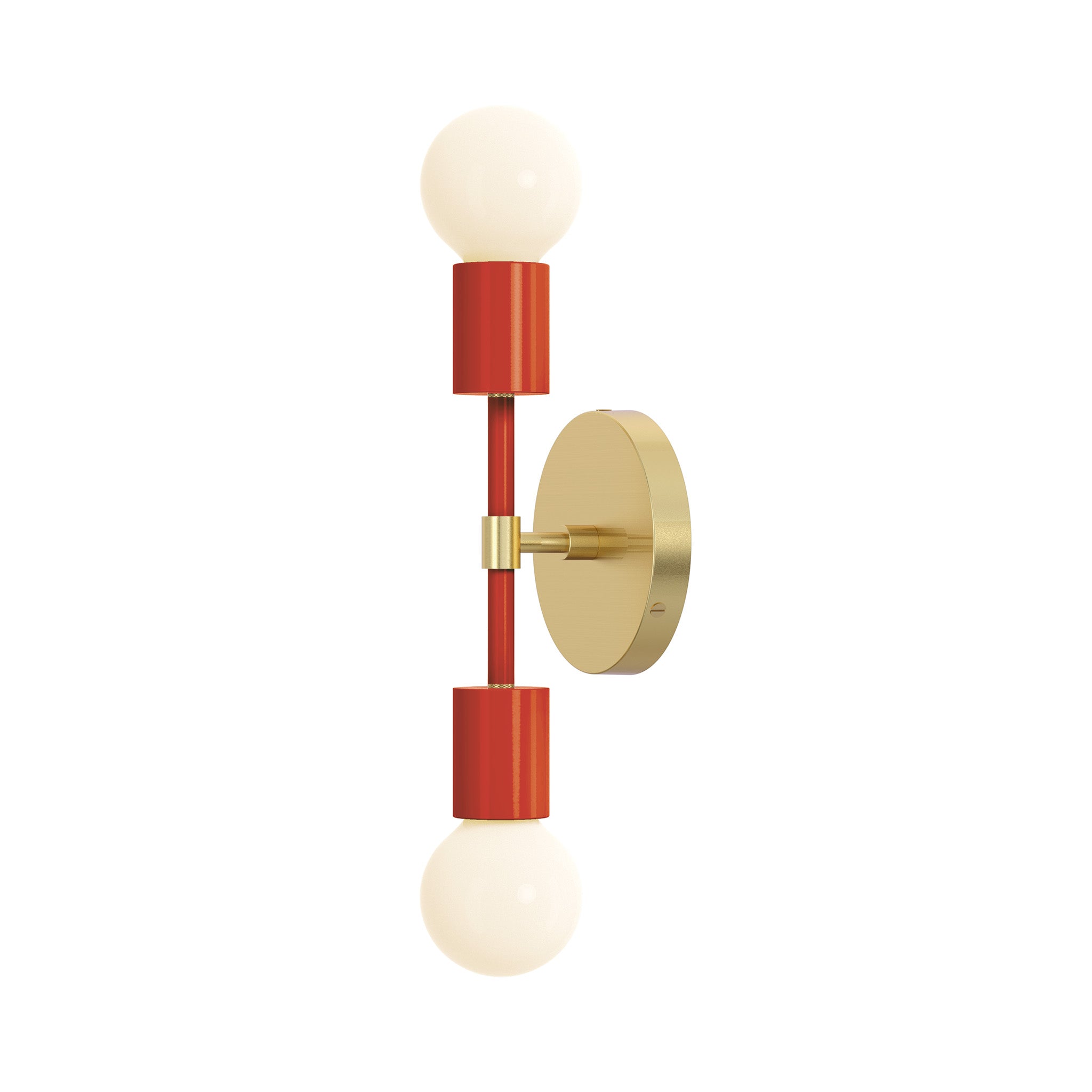brass riding hood red color scepter sconce 10" dutton brown lighting