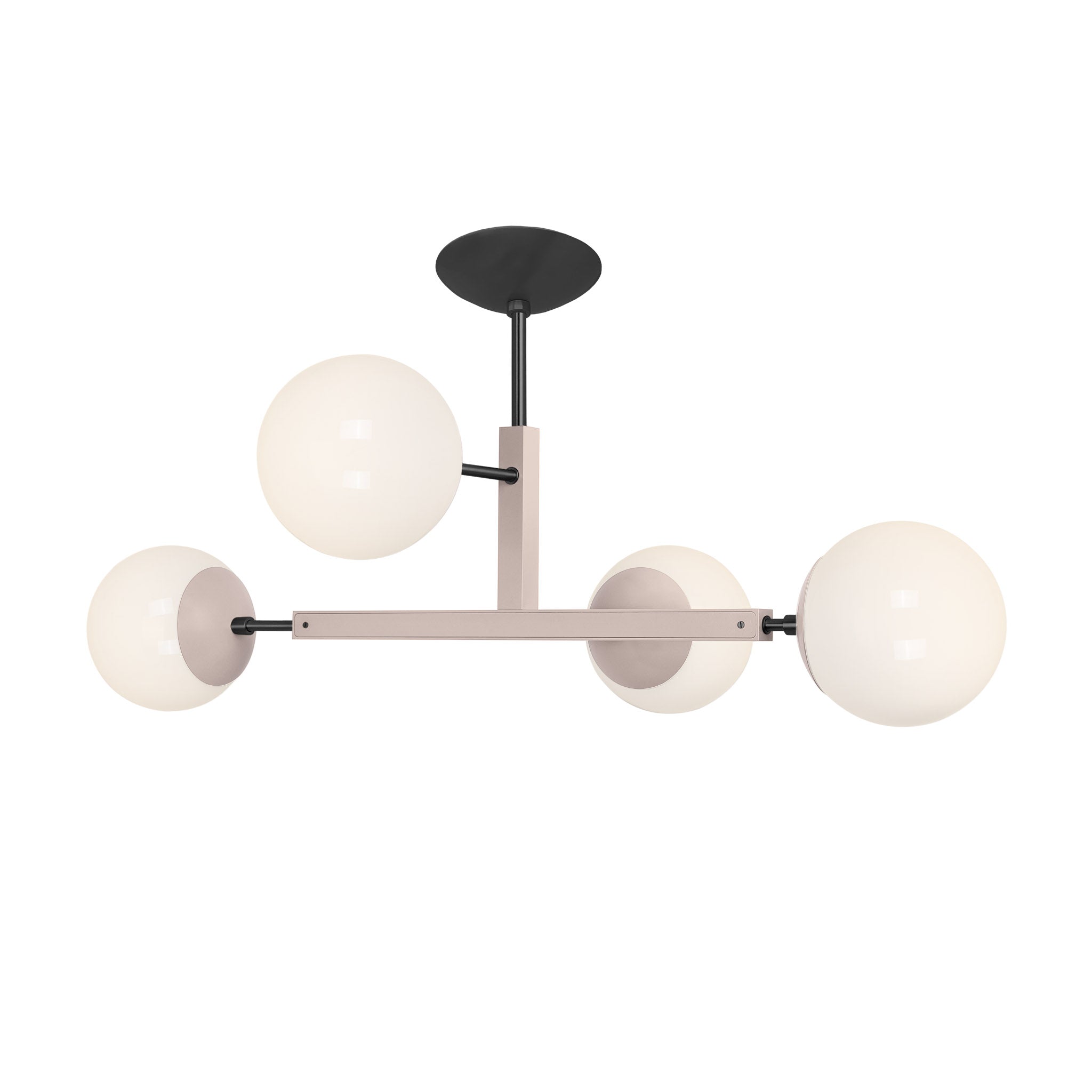 Black and barely color Status flush mount Dutton Brown lighting