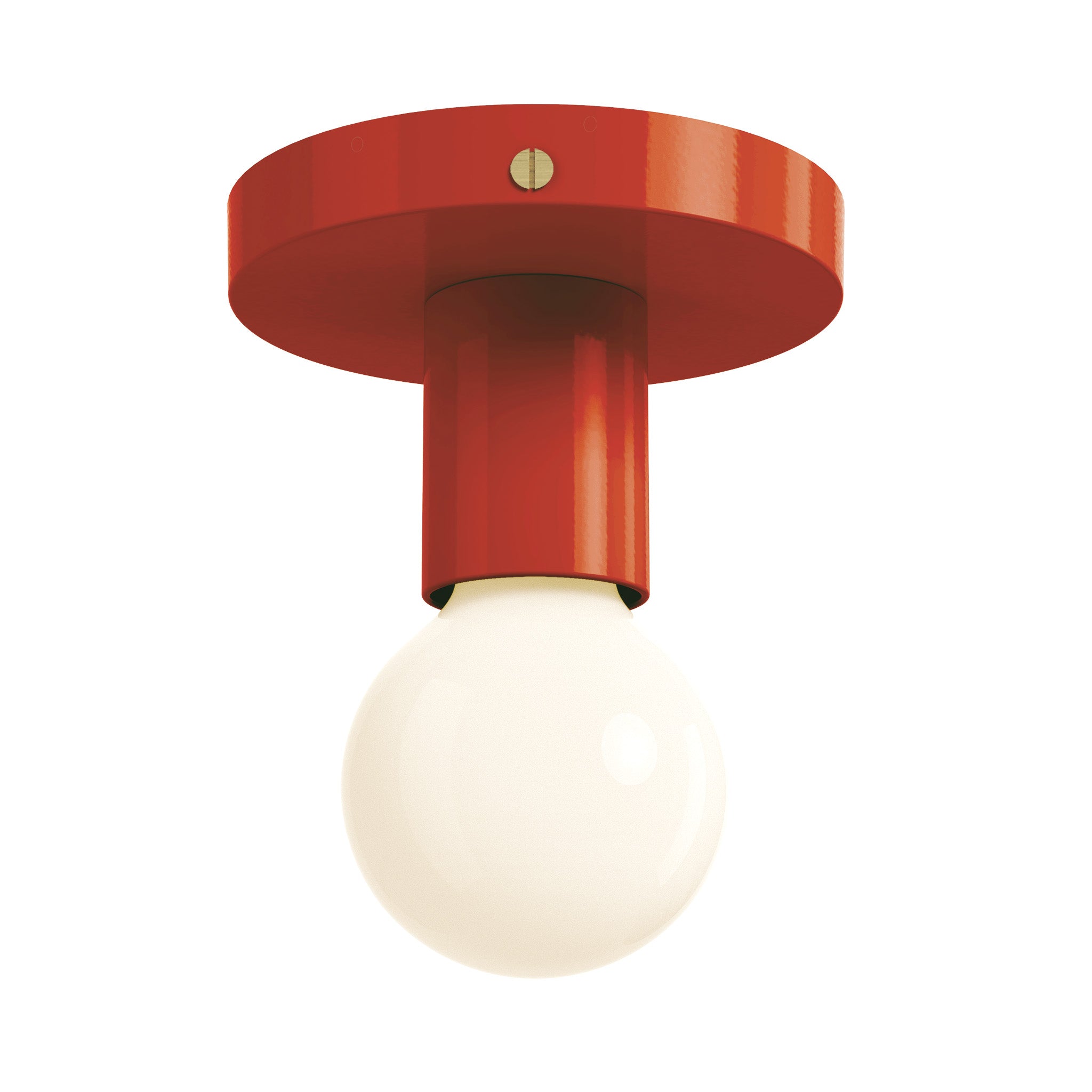 brass riding hood red color twink flush mount dutton brown lighting