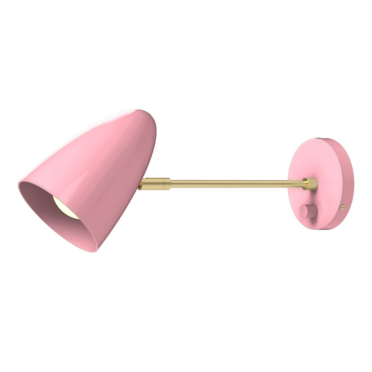 brass pinkaboo color boom sconce - 10" arm dutton brown lighting