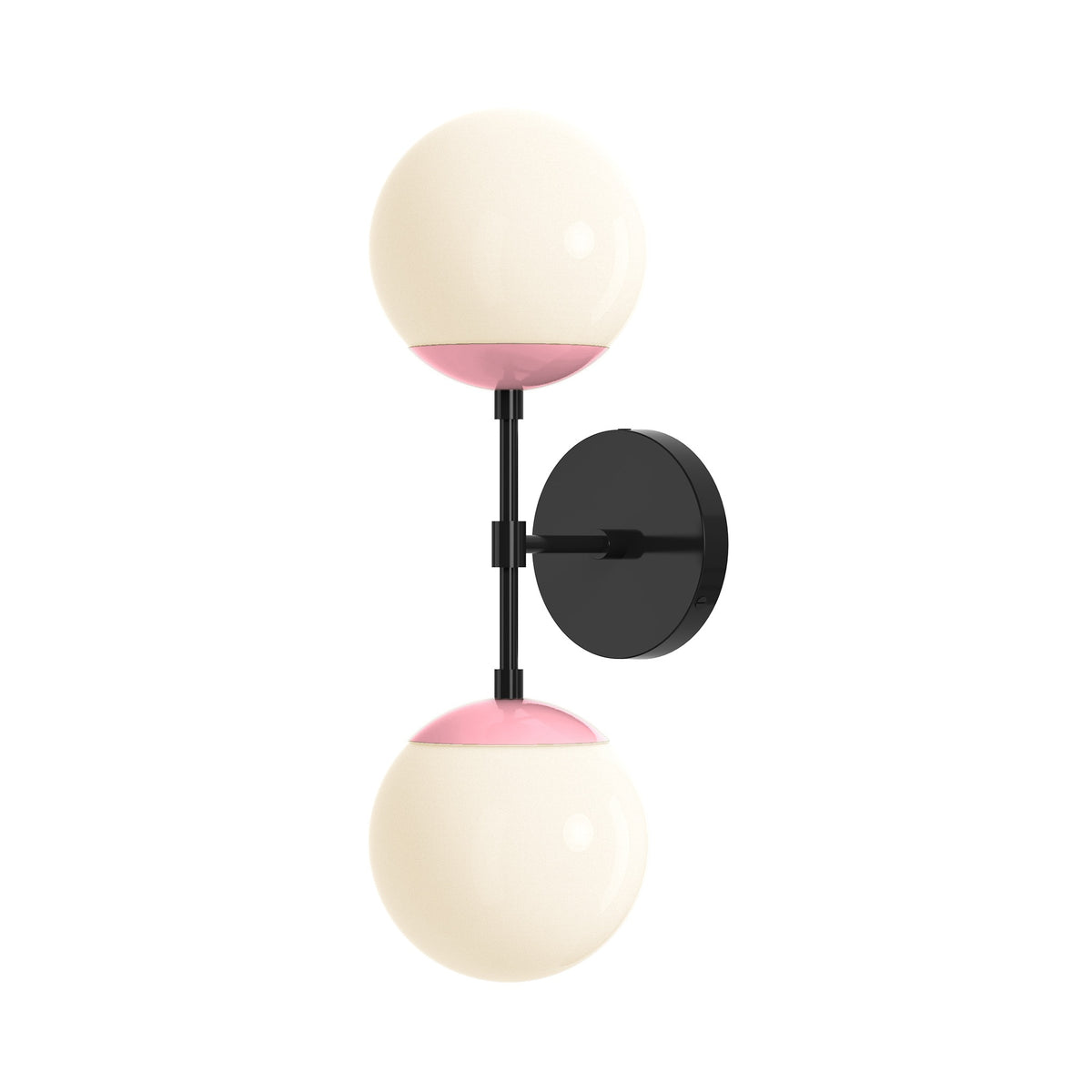 Color Cap Double Sconce 6" - Pinkaboo