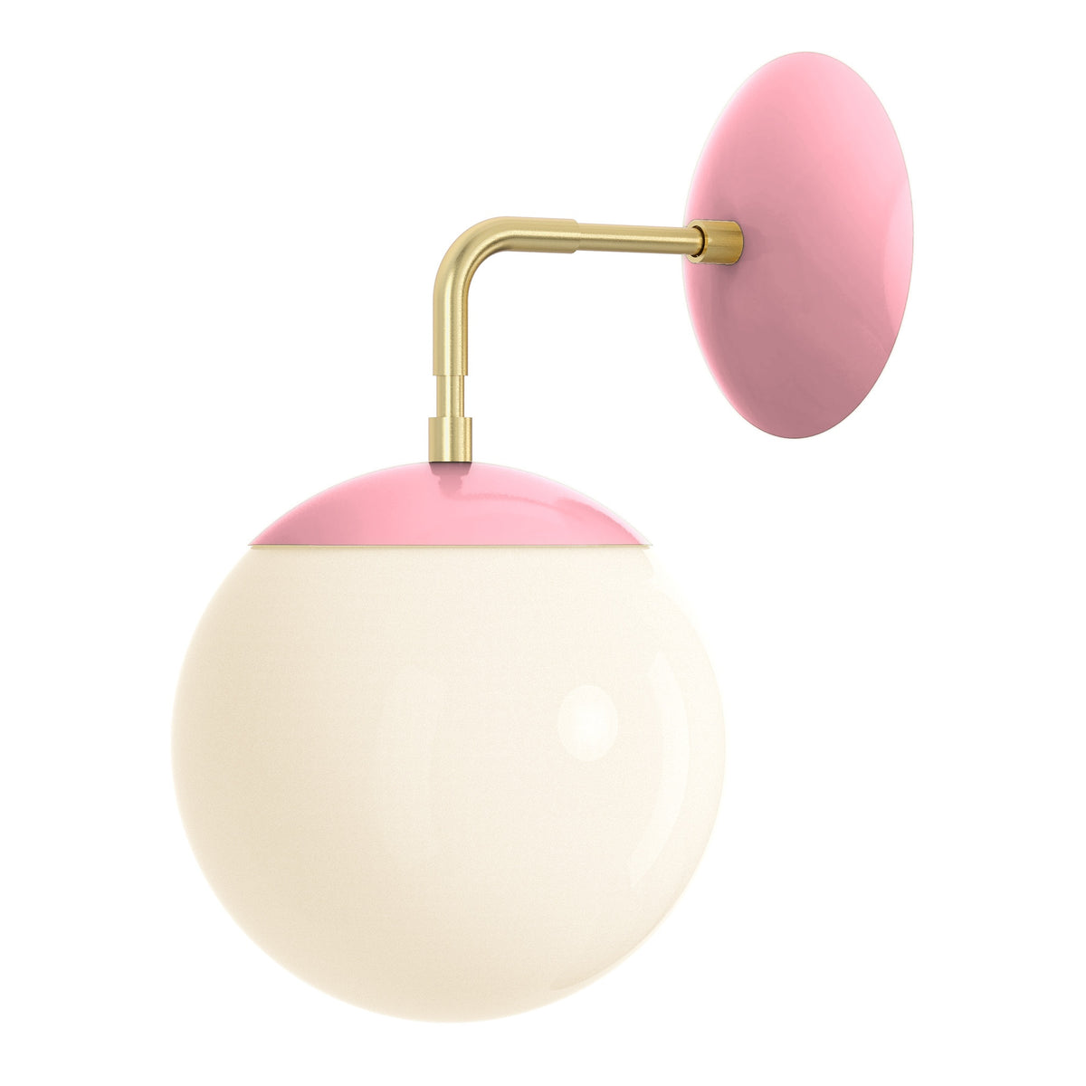 brass pinkaboo color cap sconce 8" dutton brown lighting