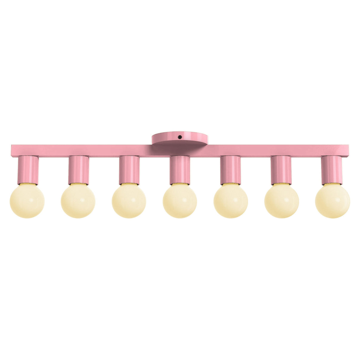 black and pinkaboo vogue 7 color flush mount dutton brown lighting