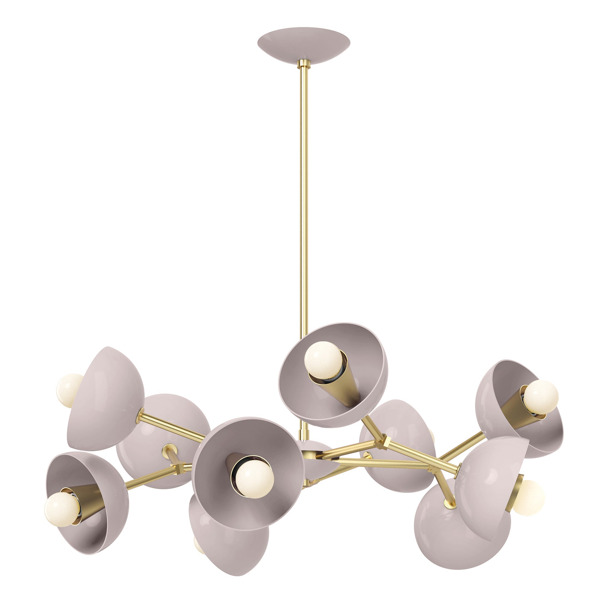 brass barely color alegria chandelier 30" dutton brown lighting