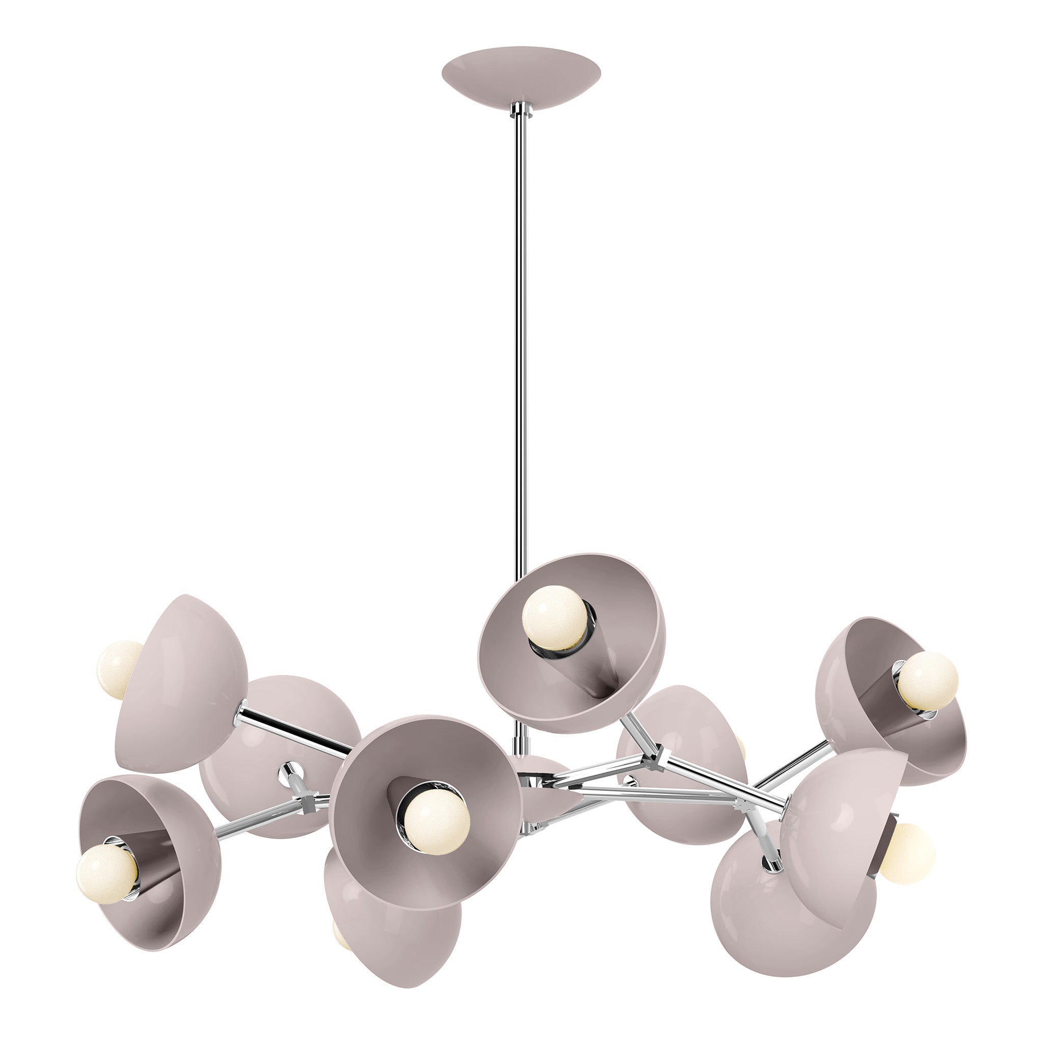 nickel barely color alegria chandelier 30" dutton brown lighting
