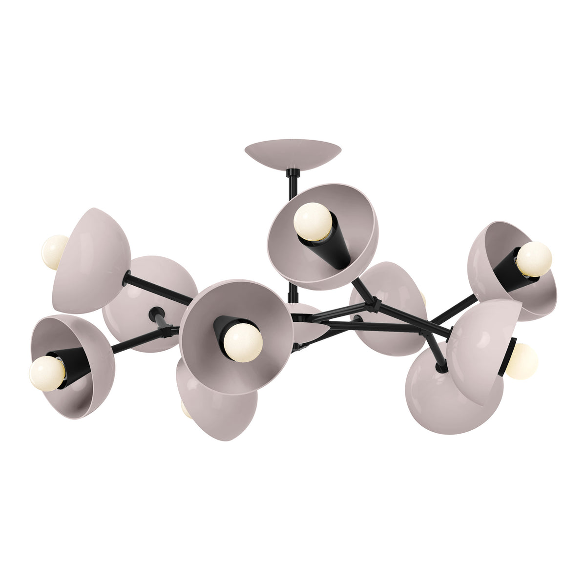 black barely color alegria flush mount 30" dutton brown lighting