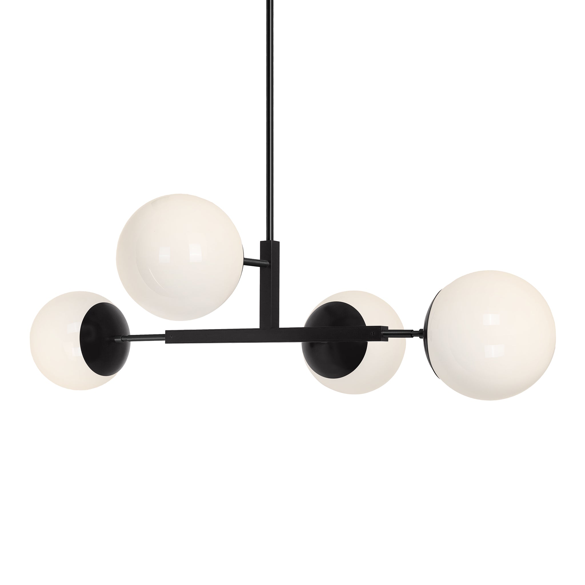 Black and black color Big Status chandelier 42" Dutton Brown lighting