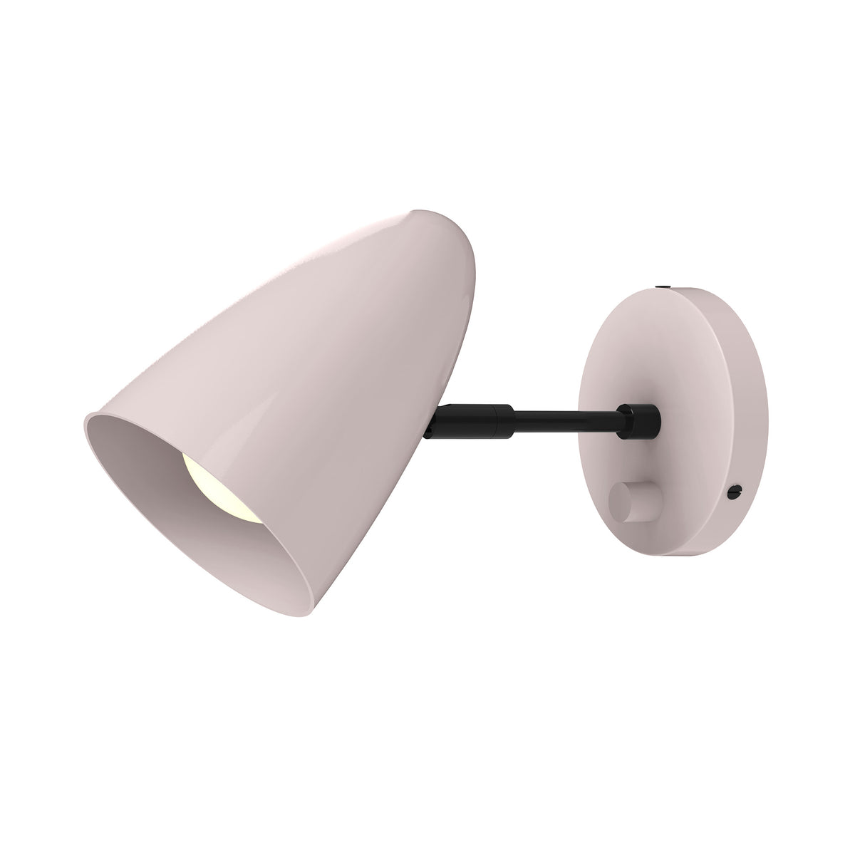 black barely color boom sconce - 3" arm dutton brown lighting