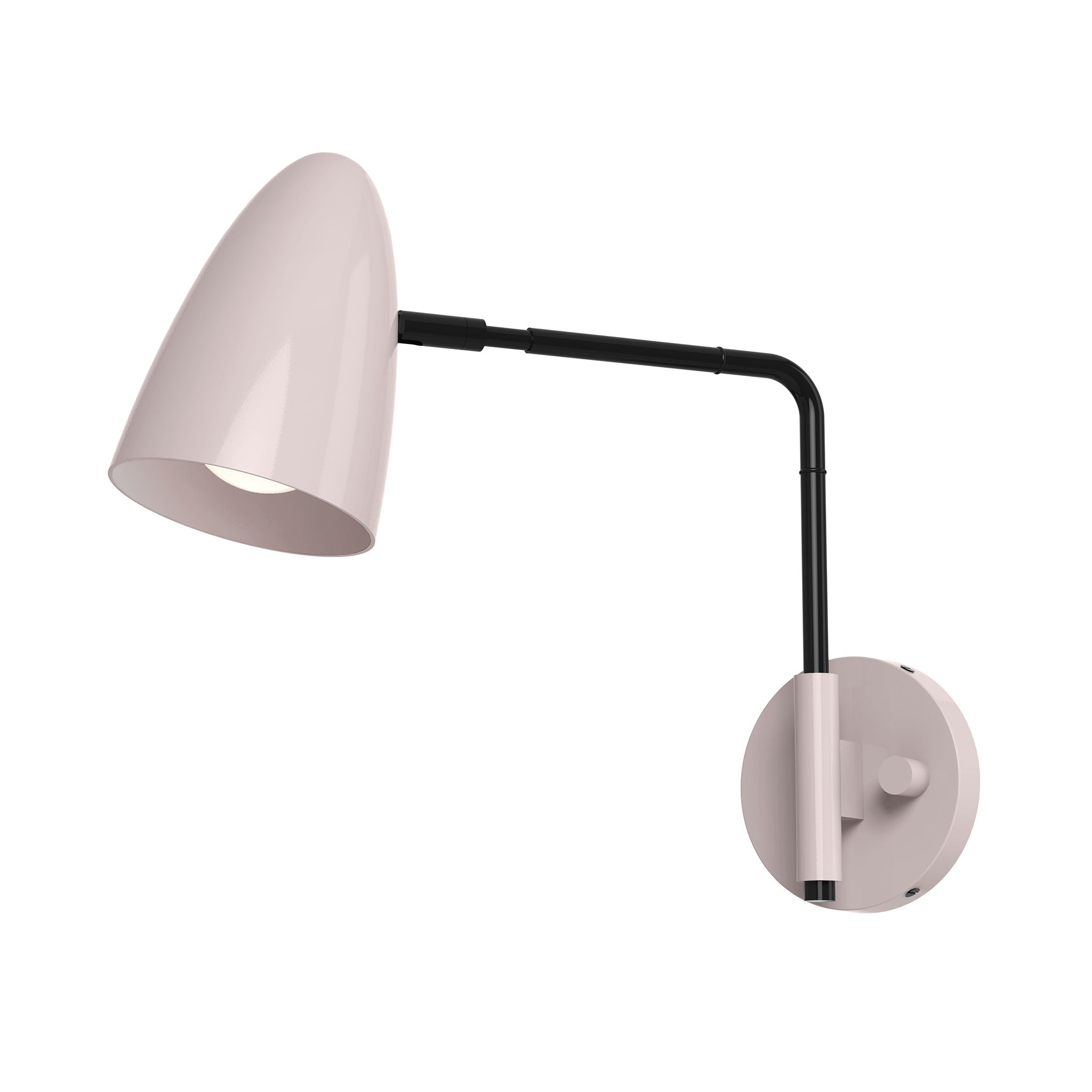 black barely color boom swing arm sconce - 9" arm dutton brown lighting