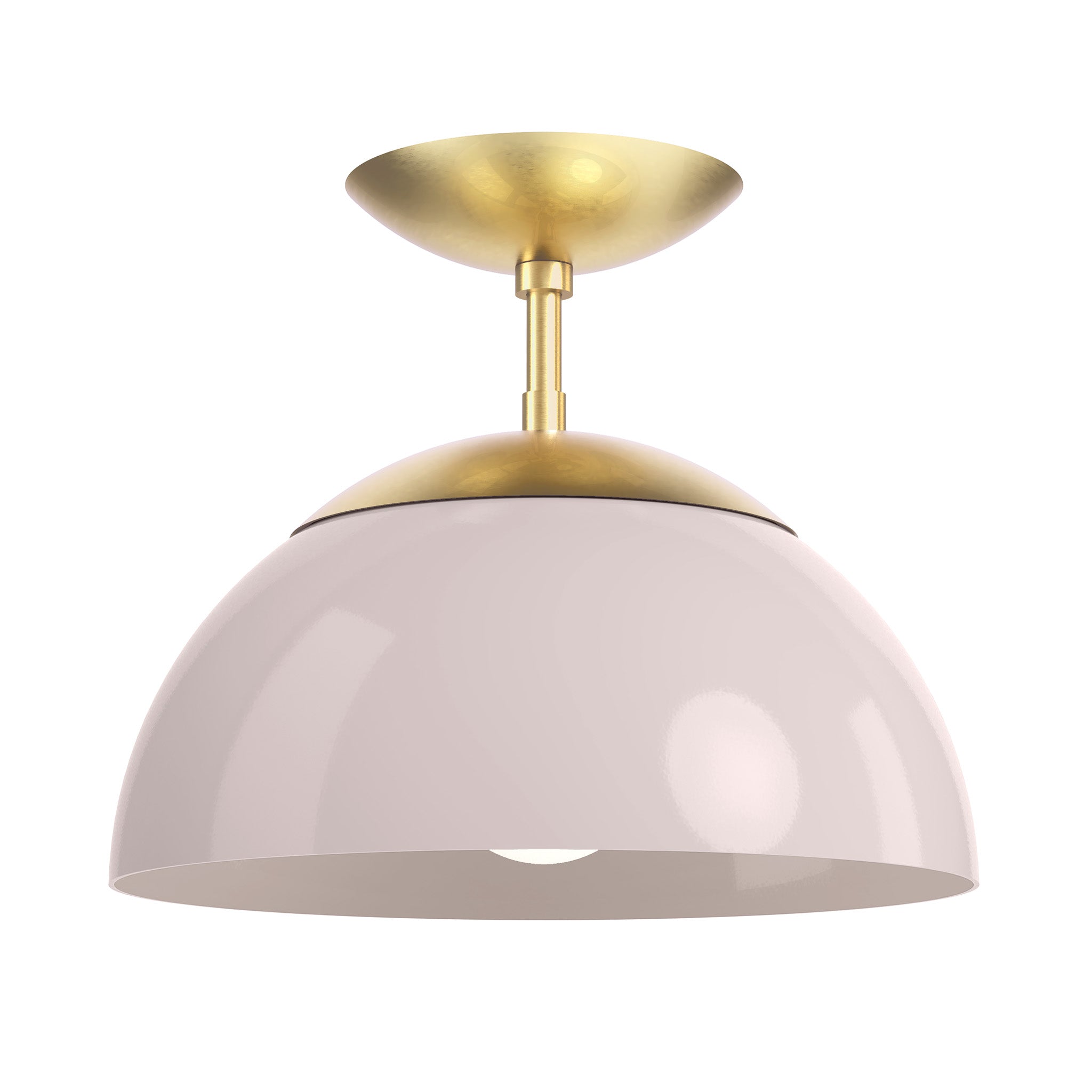 brass barely color cadbury flush mount 12" dutton brown lighting