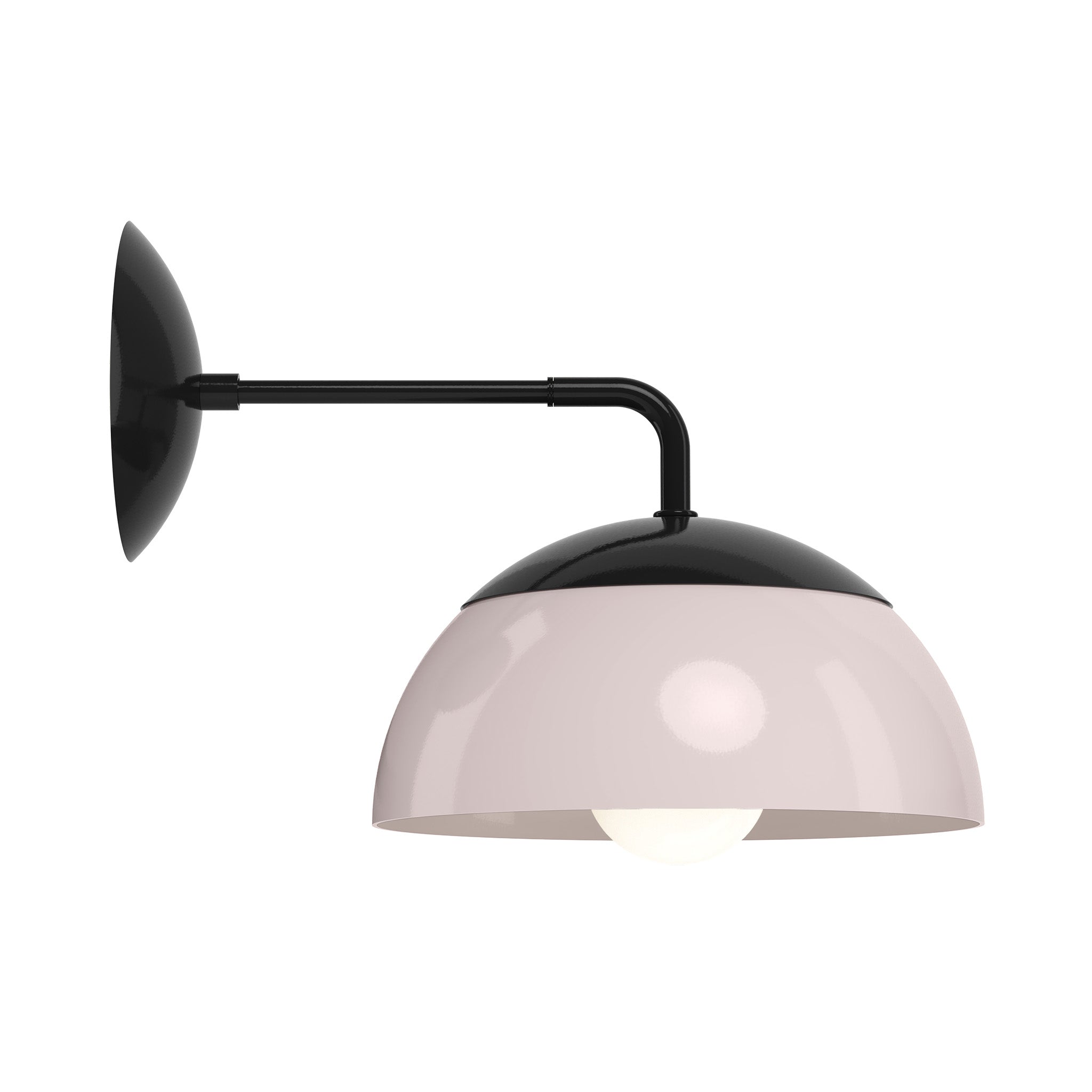 black barely color cadbury sconce 10" dutton brown lighting