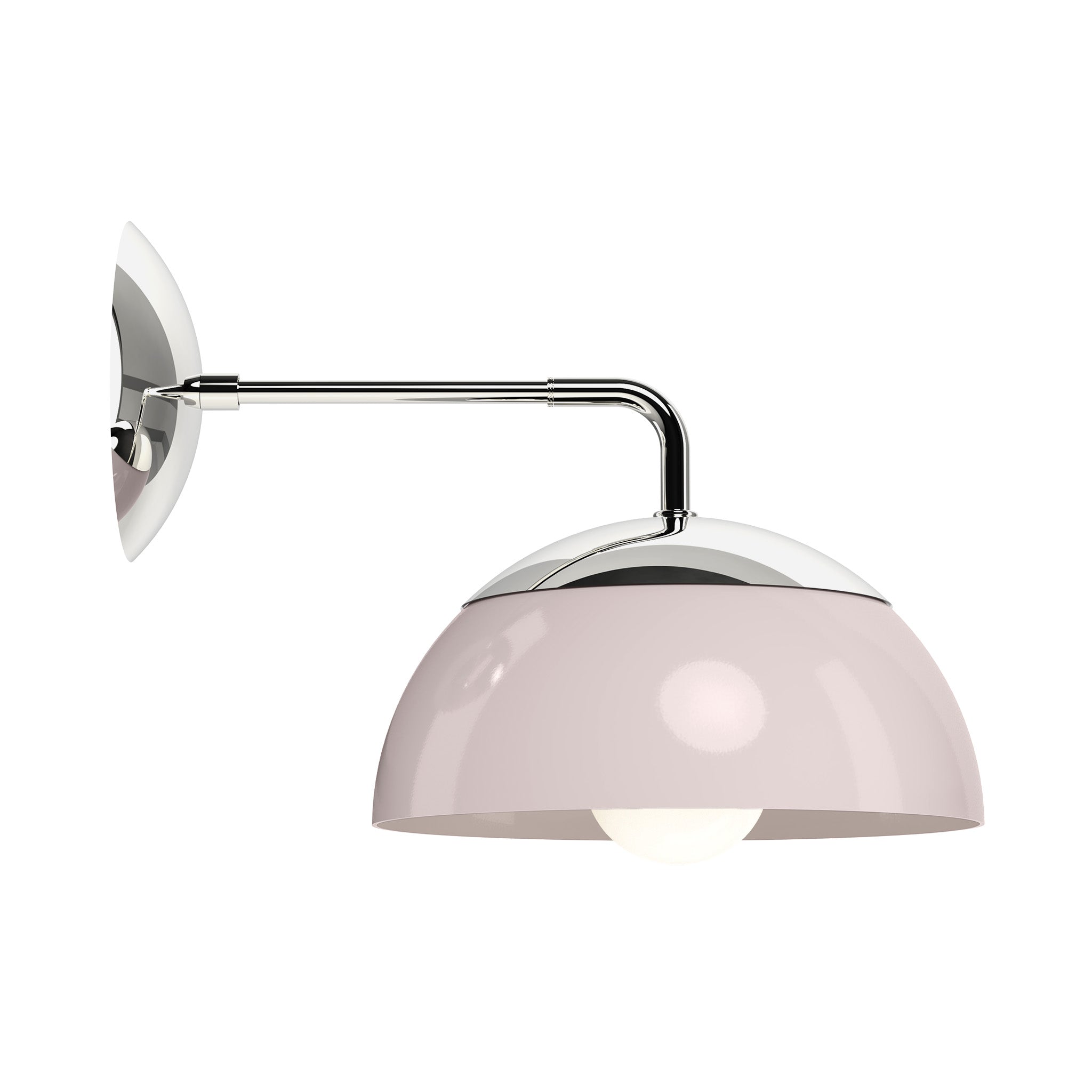 nickel barely color cadbury sconce 10" dutton brown lighting