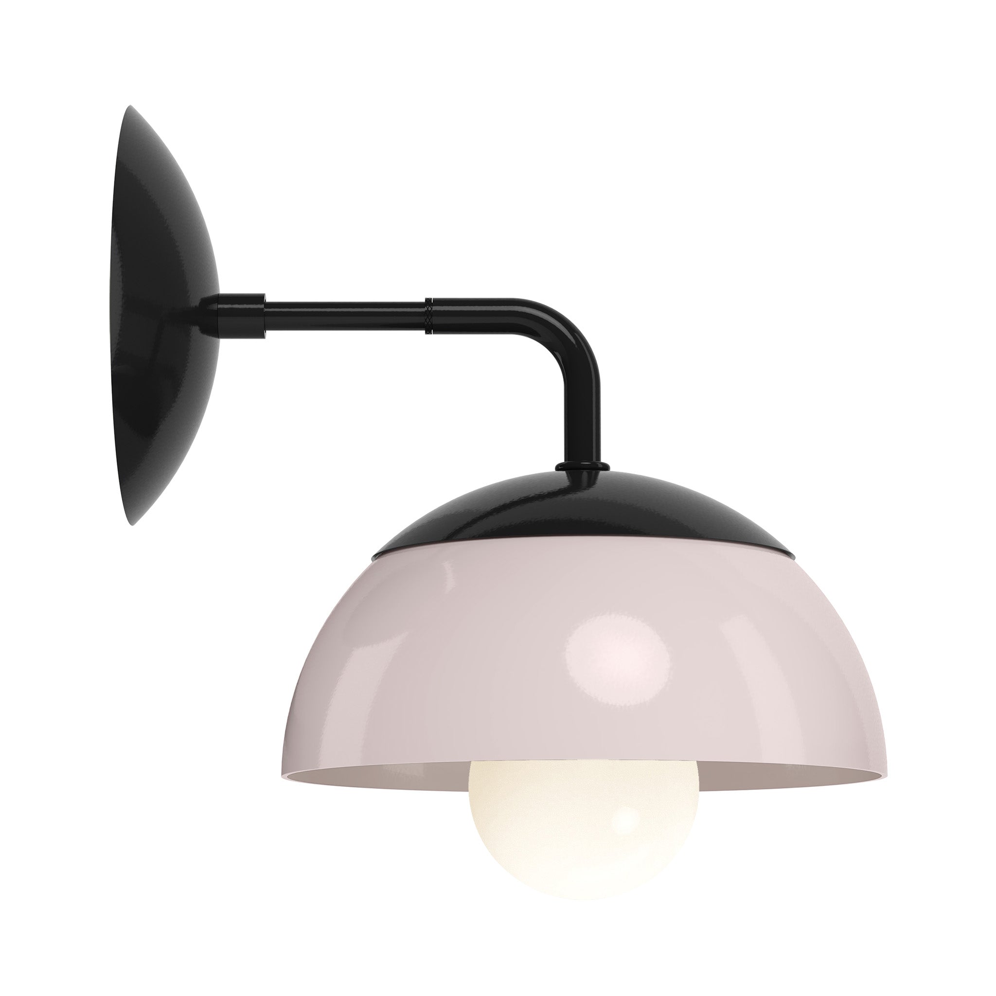 black barely color cadbury sconce 8" dutton brown lighting