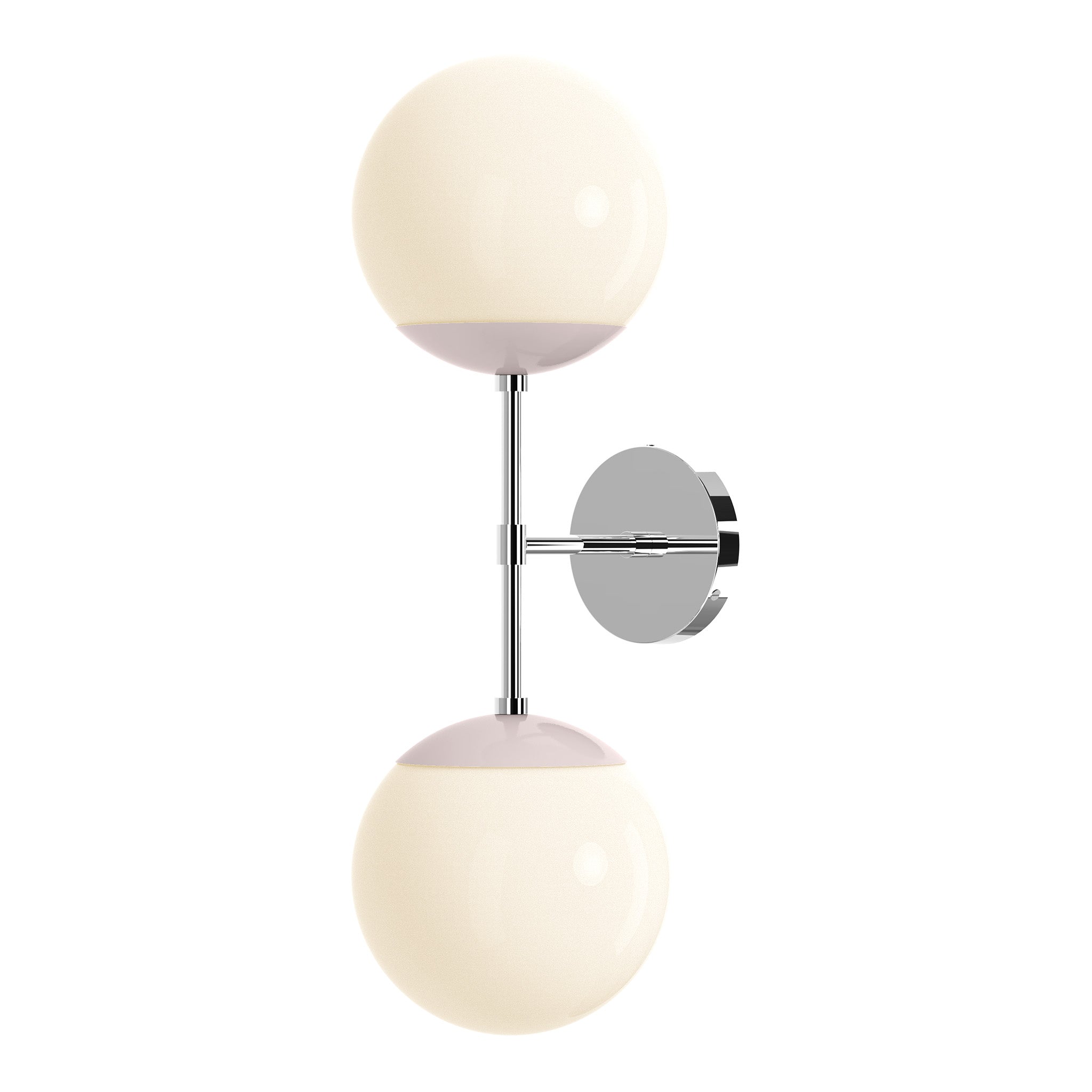 nickel barely color cap double sconce 8" dutton brown lighting