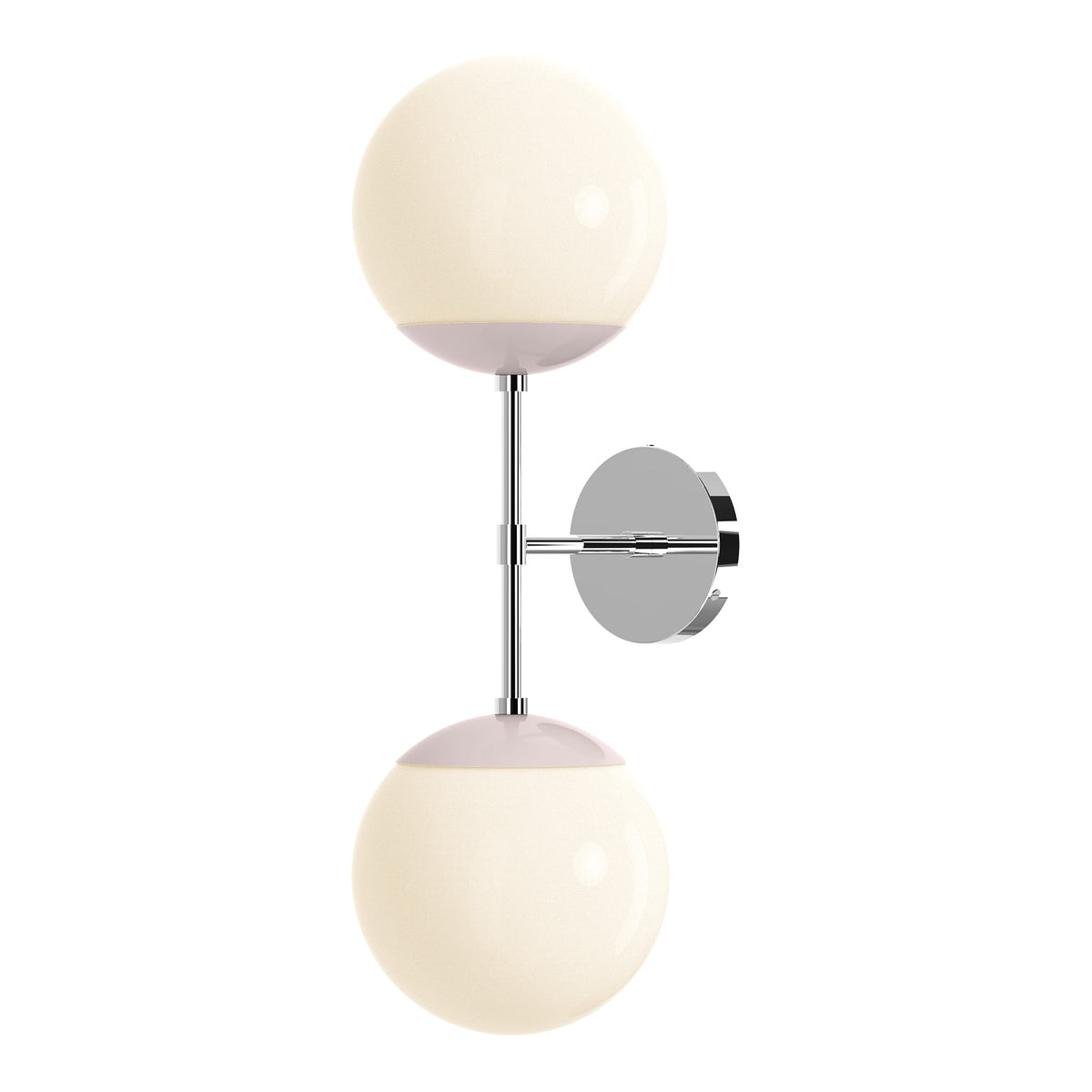 nickel barely color cap double sconce 8" dutton brown lighting