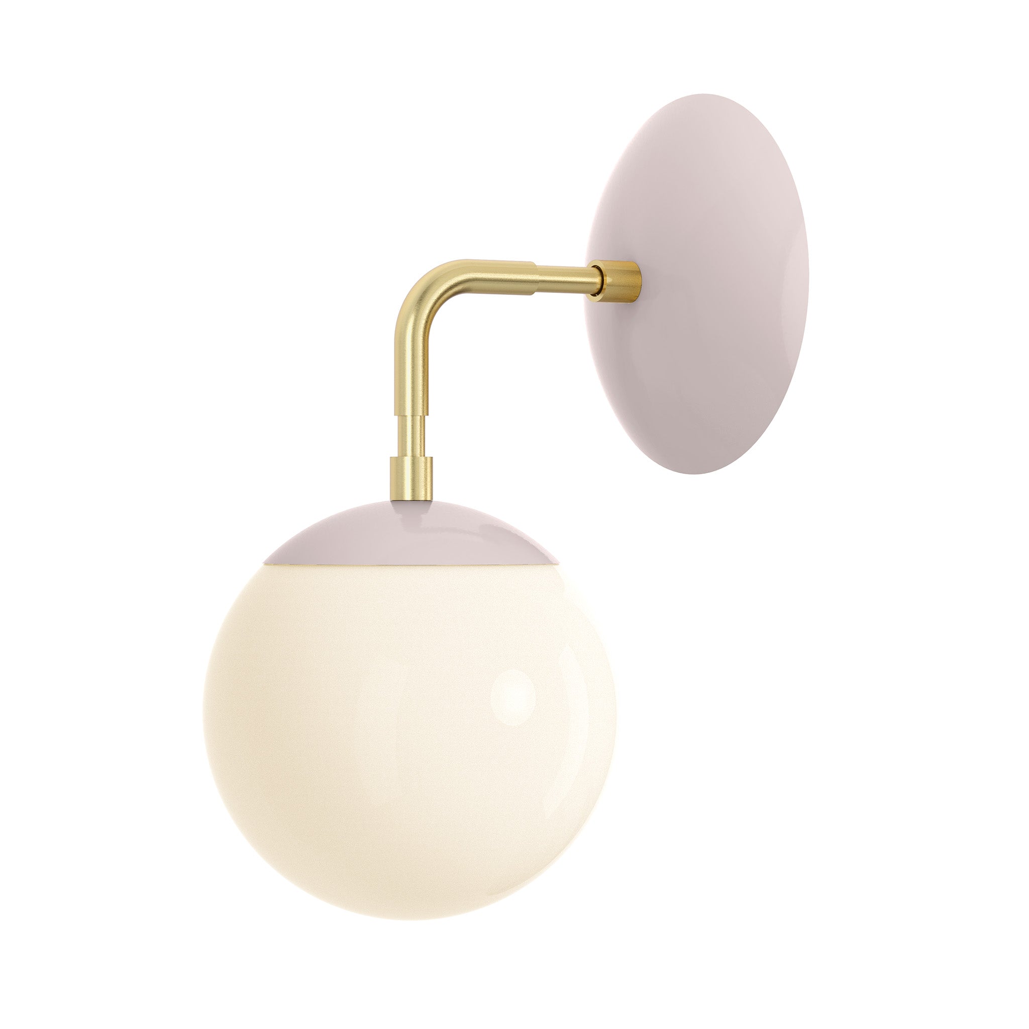 brass barely color cap sconce 6" dutton brown lighting