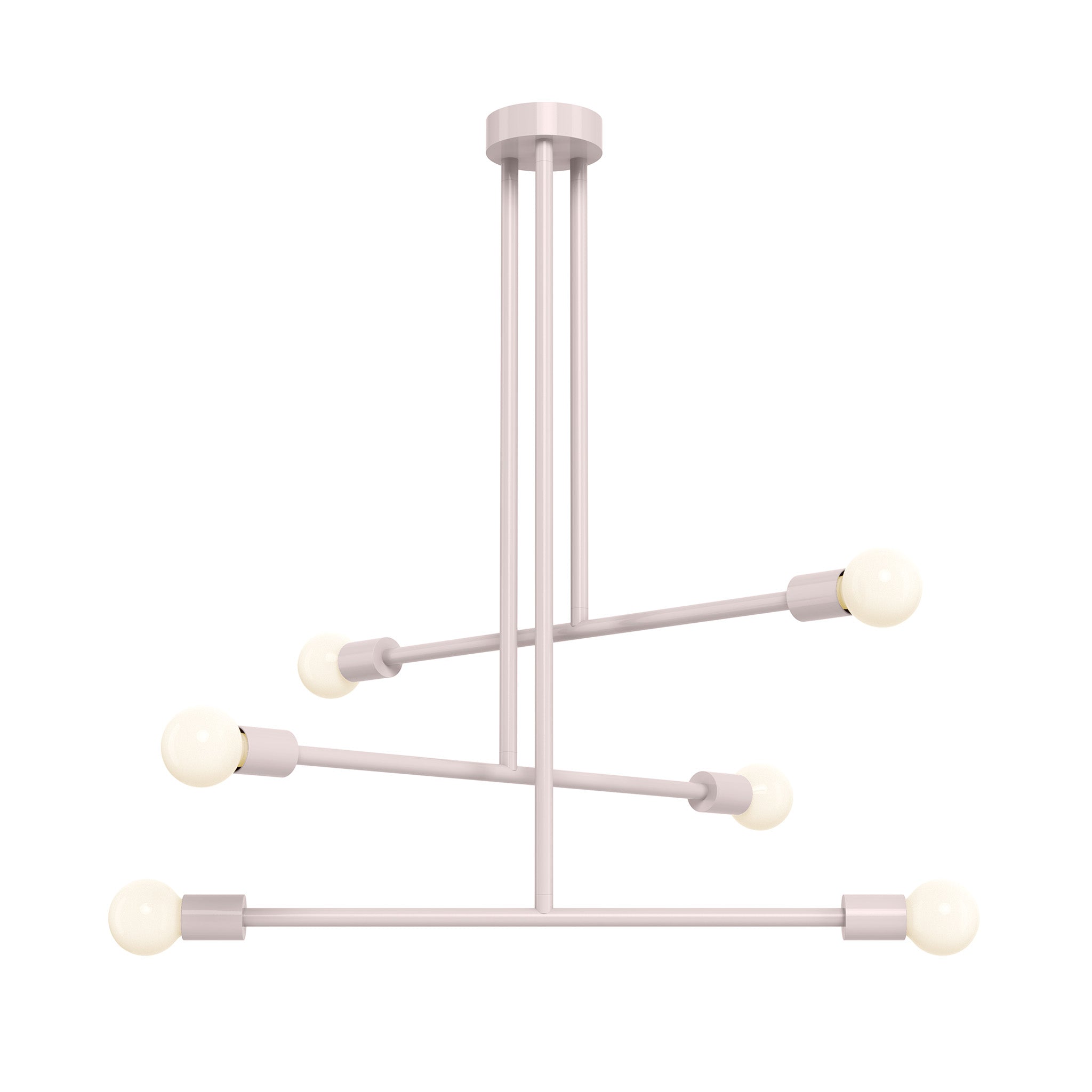 barely color commander chandelier 29" dutton brown lighting