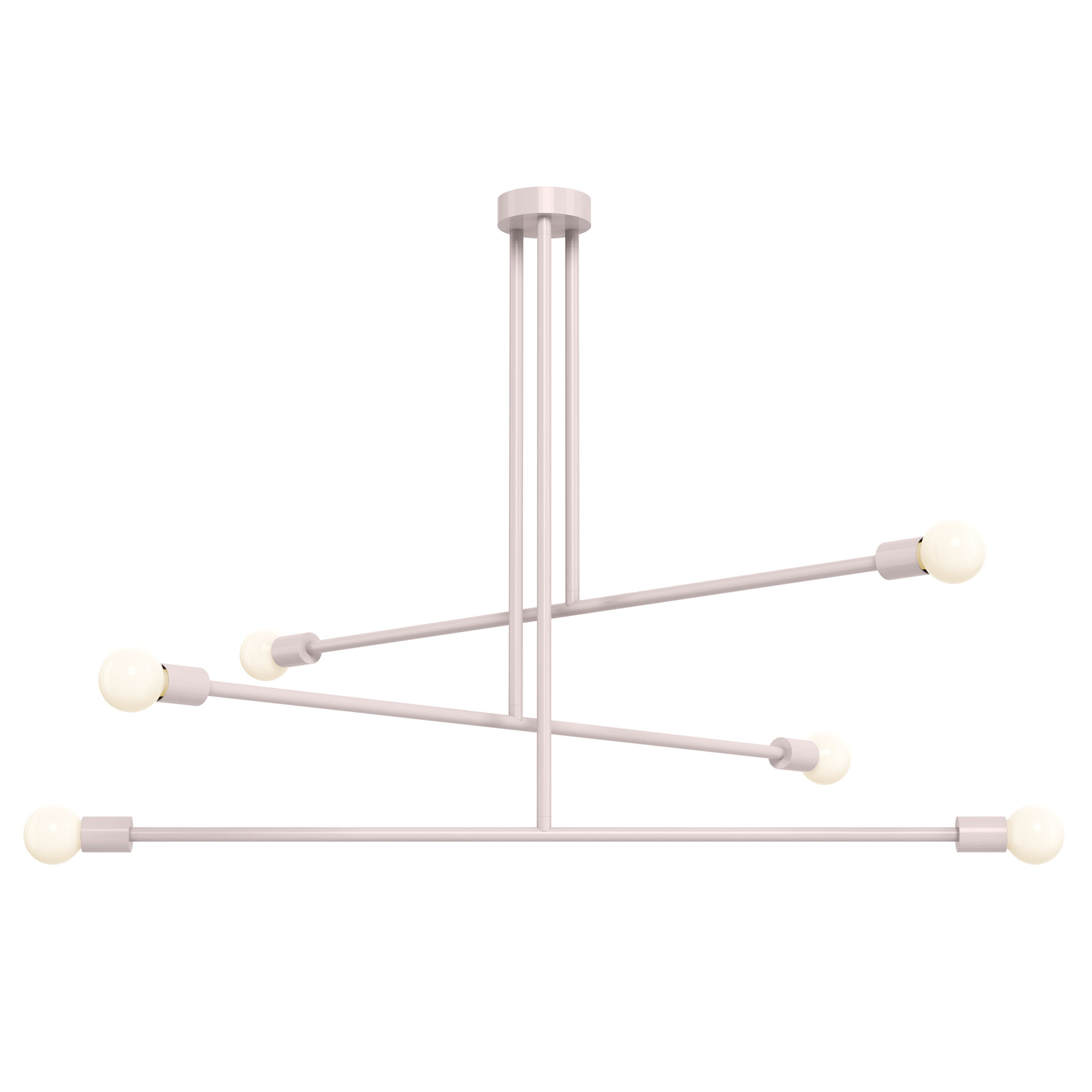 barely color commander chandelier 47" dutton brown lighting