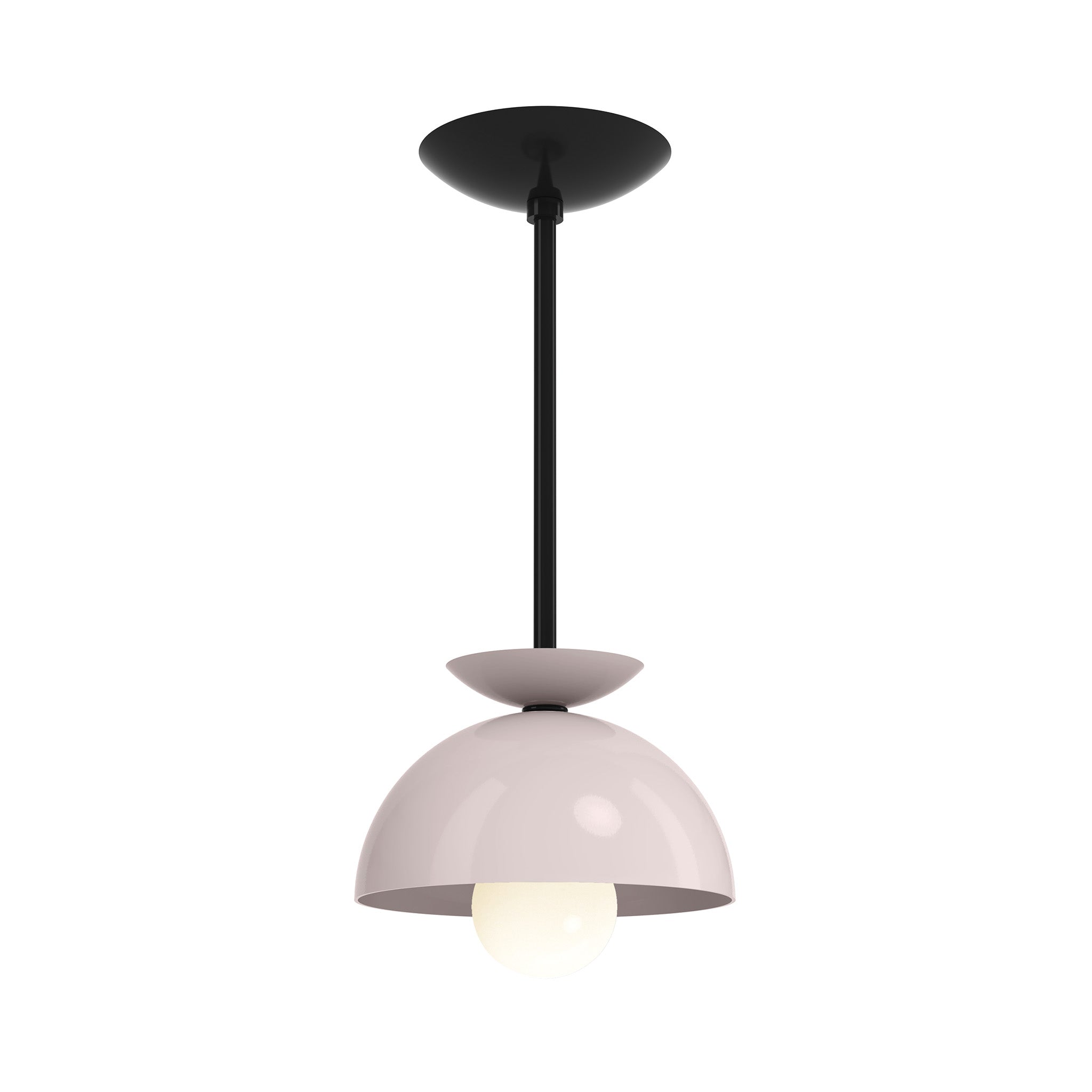 black barely color echo pendant 8" dutton brown lighting