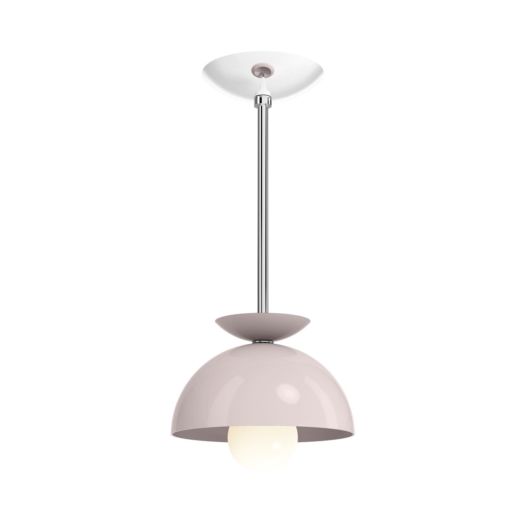 nickel barely color echo pendant 8" dutton brown lighting