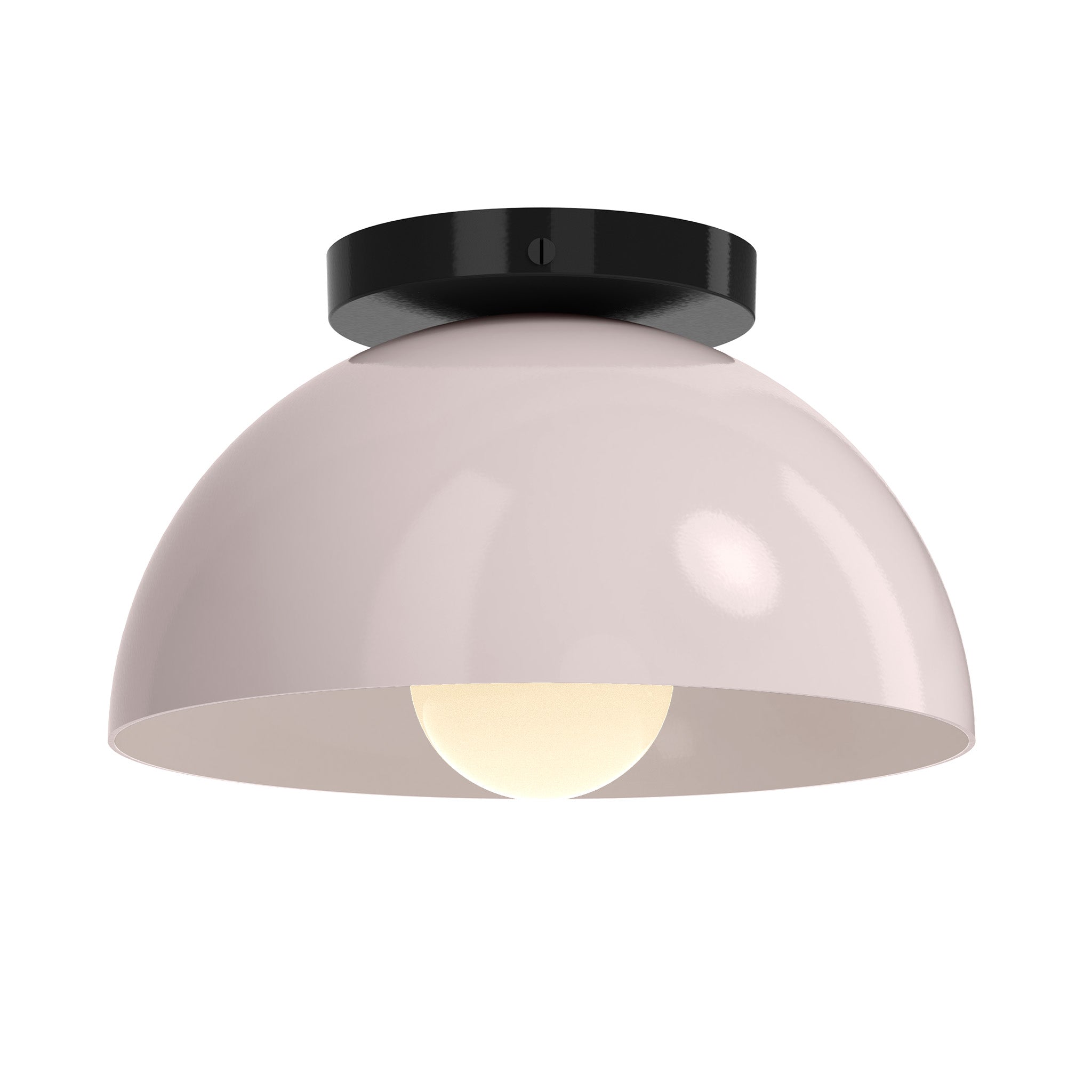 Black and barely color Hemi flush mount 10" Dutton Brown lighting