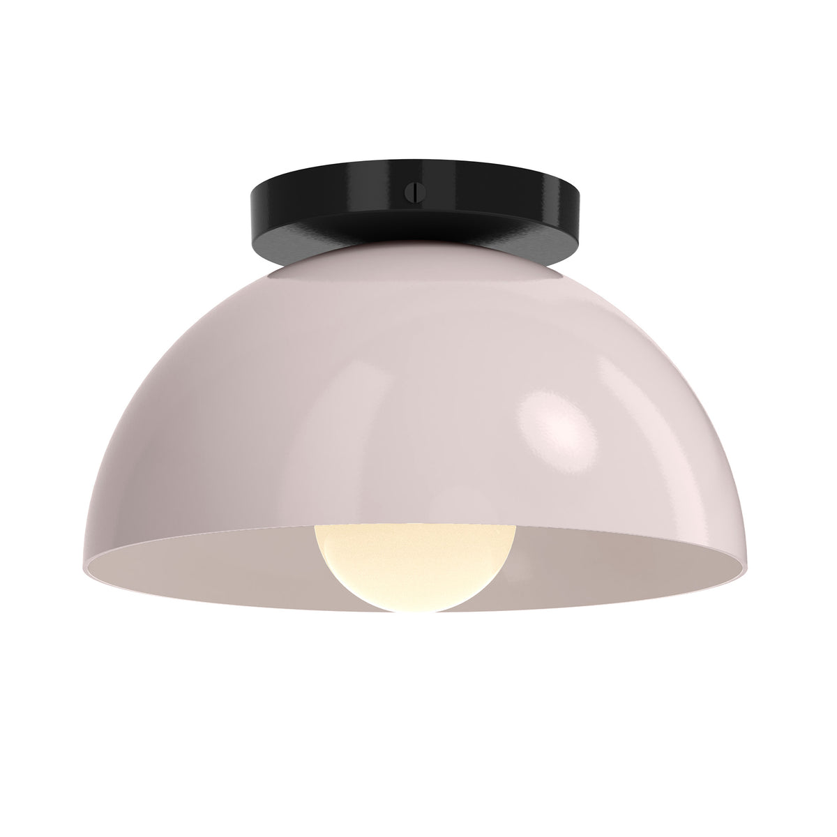 Black and barely color Hemi flush mount 10" Dutton Brown lighting