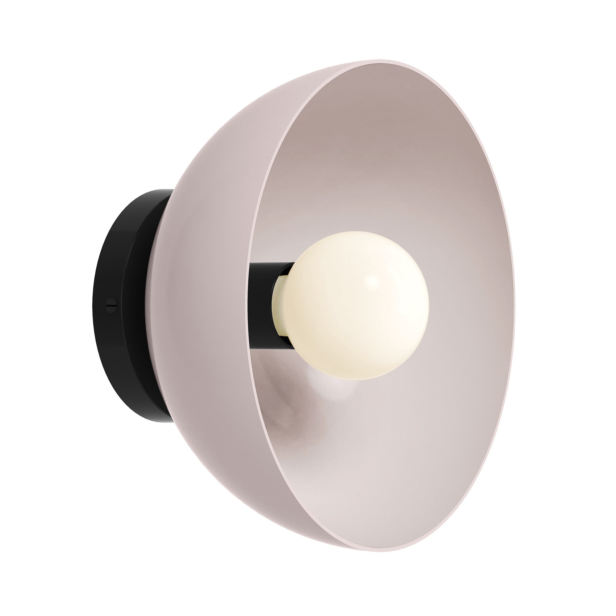 Black and barely color hemi dome sconce 10" Dutton Brown lighting