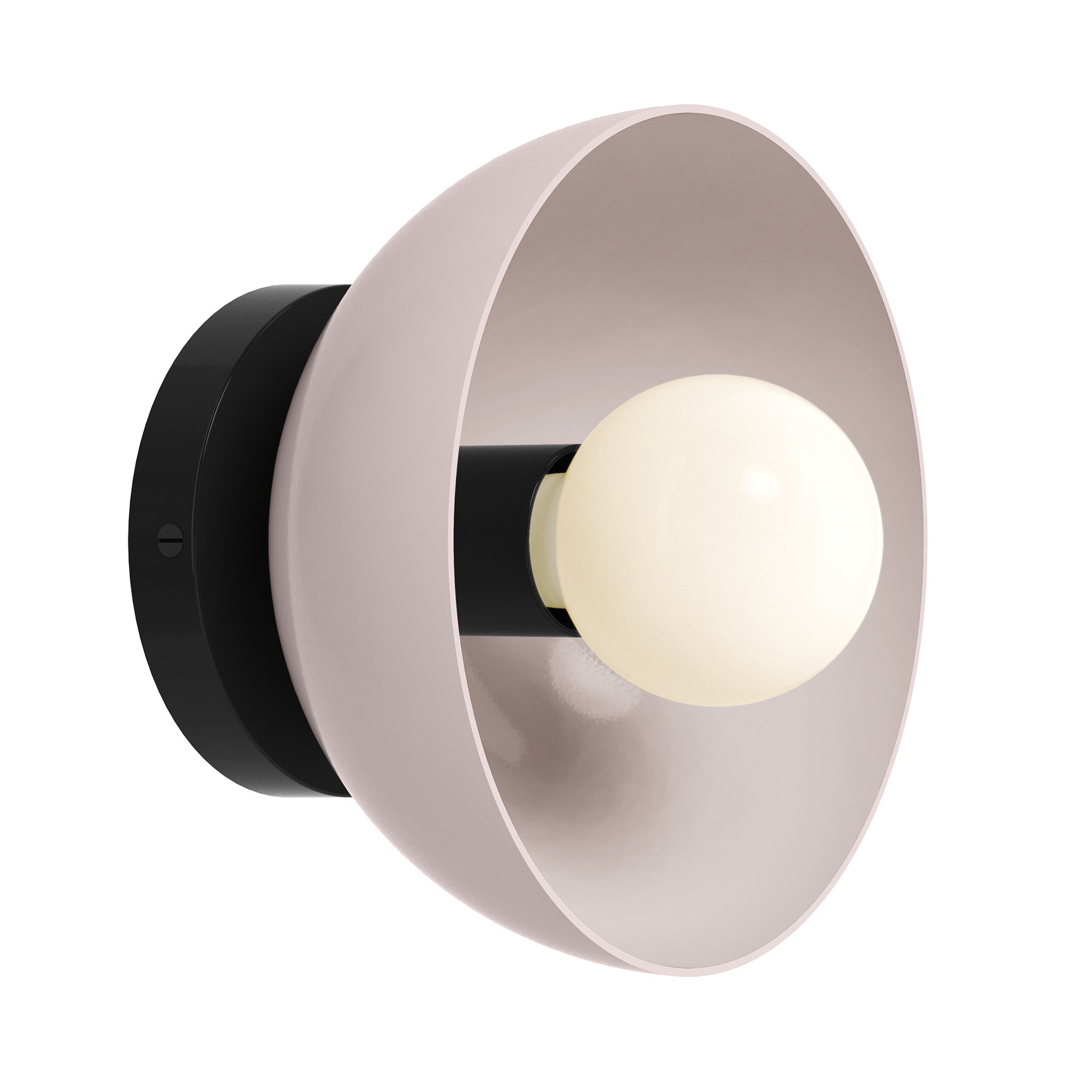 Black and barely color Hemi sconce 8" Dutton Brown lighting