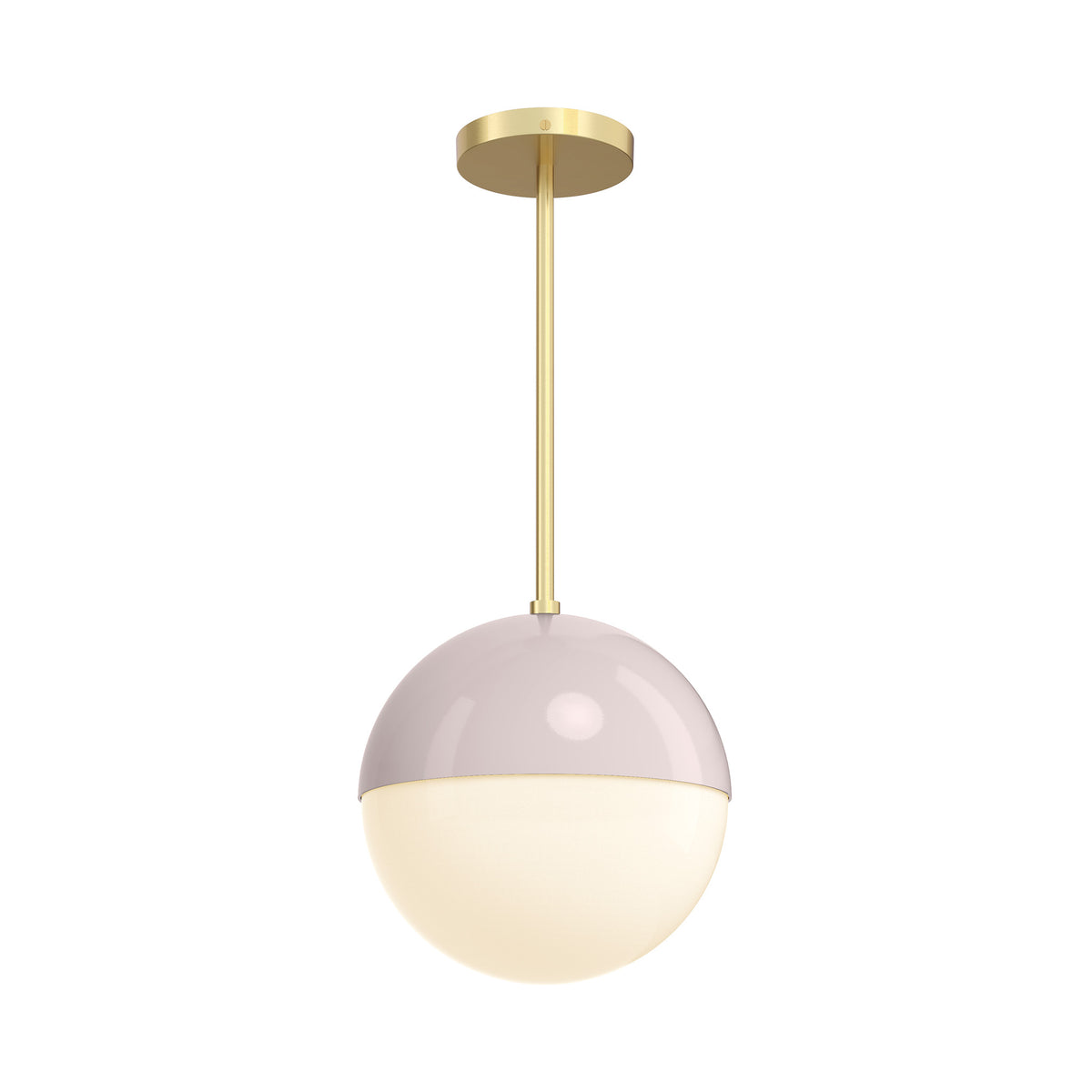 brass and barely lure globe pendant 10 inch dutton brown lighting