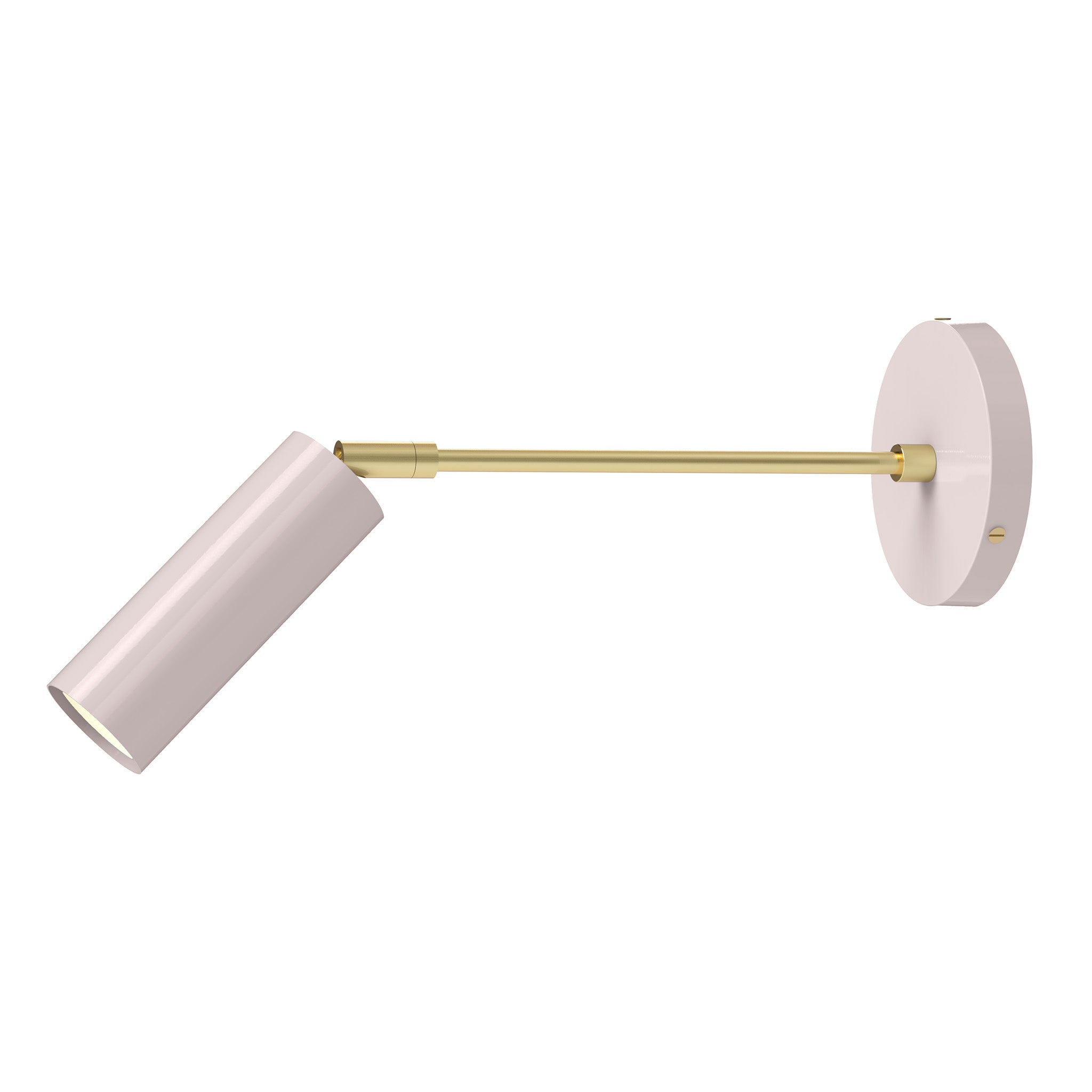brass barely color reader sconce - 10" arm dutton brown lighting
