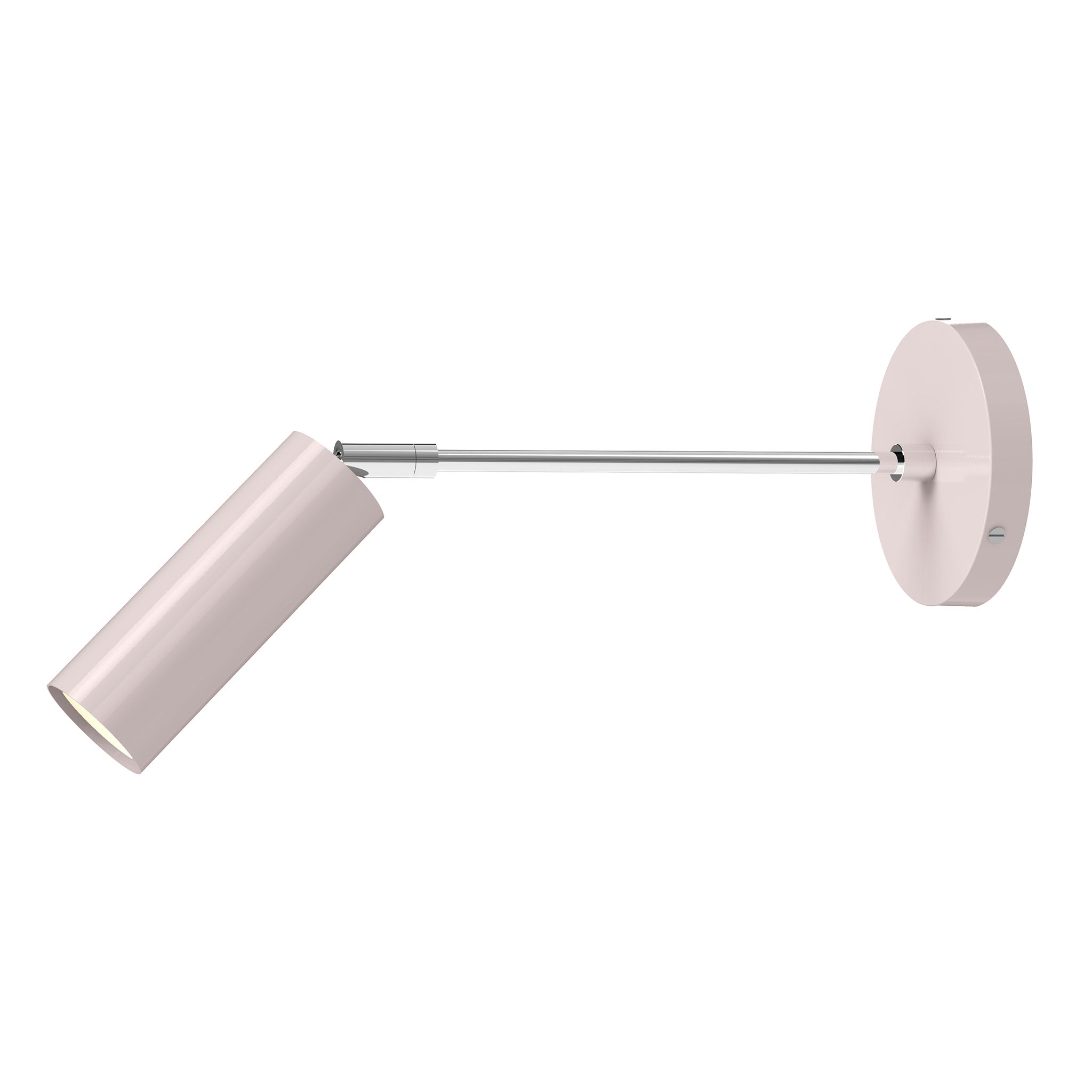 nickel barely color reader sconce - 10" arm dutton brown lighting