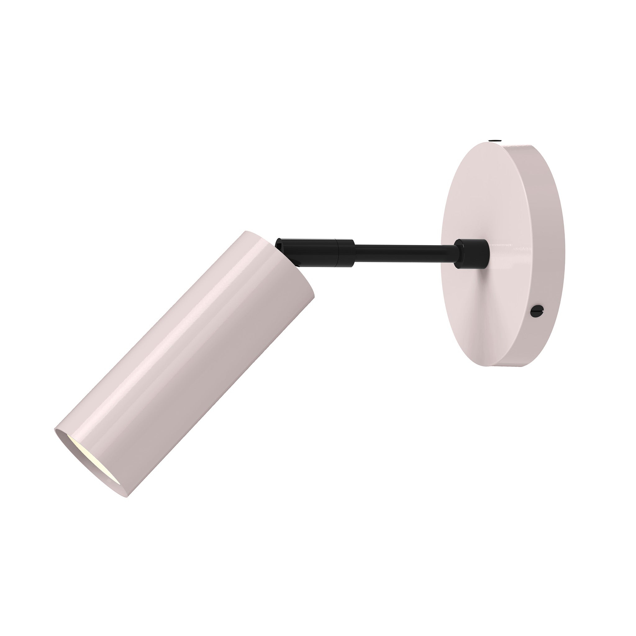 black barely color reader sconce - 3" arm dutton brown lighting