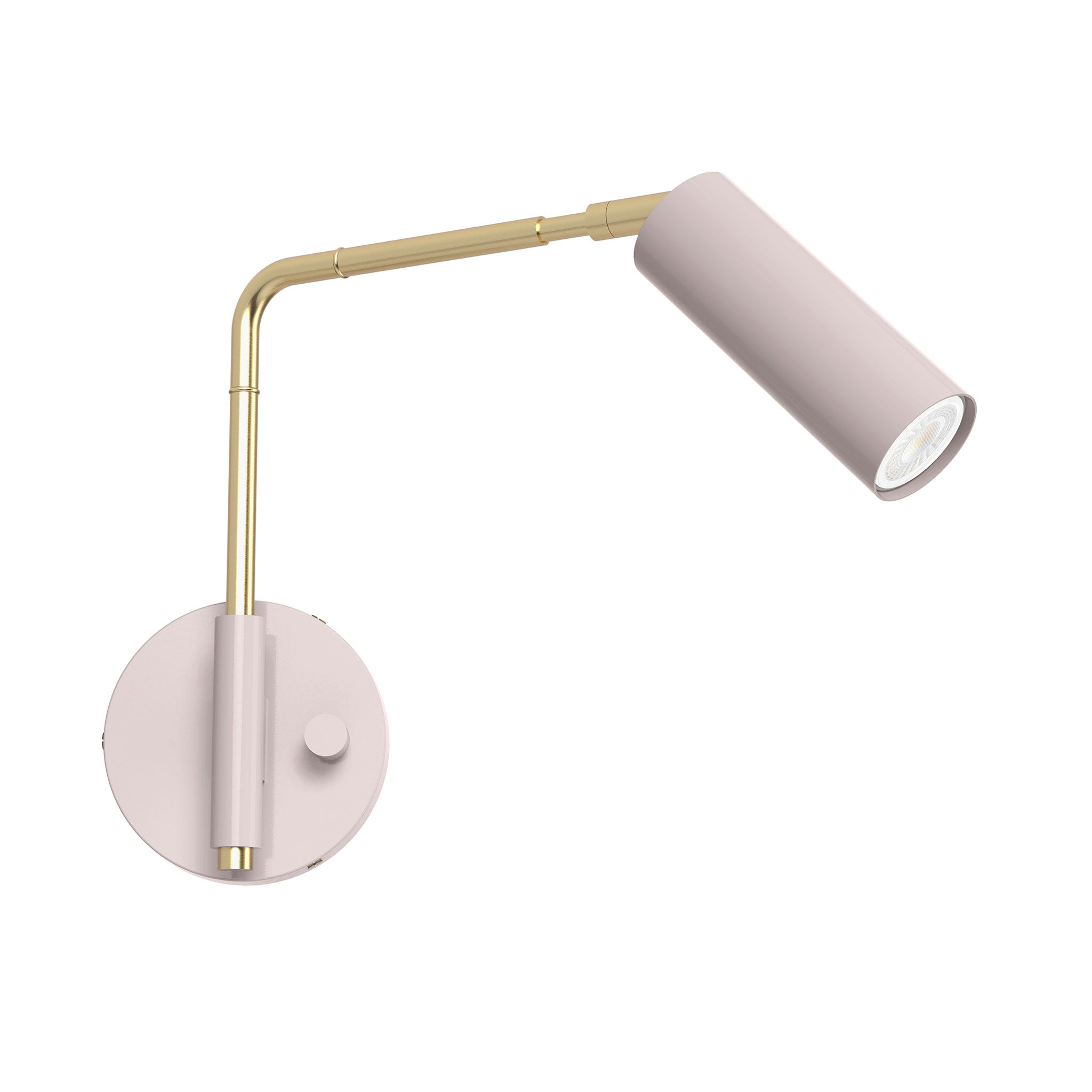 brass barely color reader swing arm sconce - 9" arm dutton brown lighting