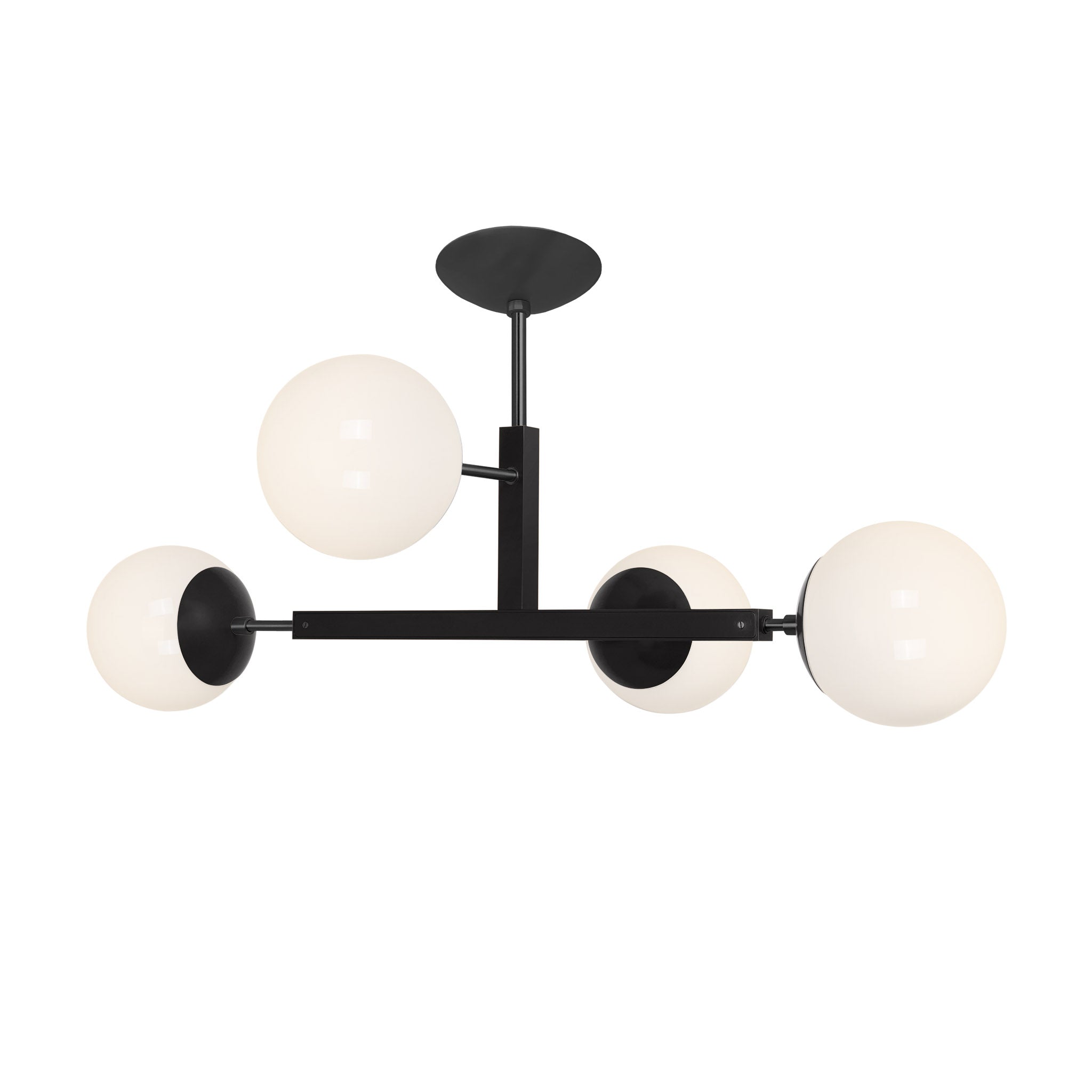 Black and black color Status flush mount Dutton Brown lighting