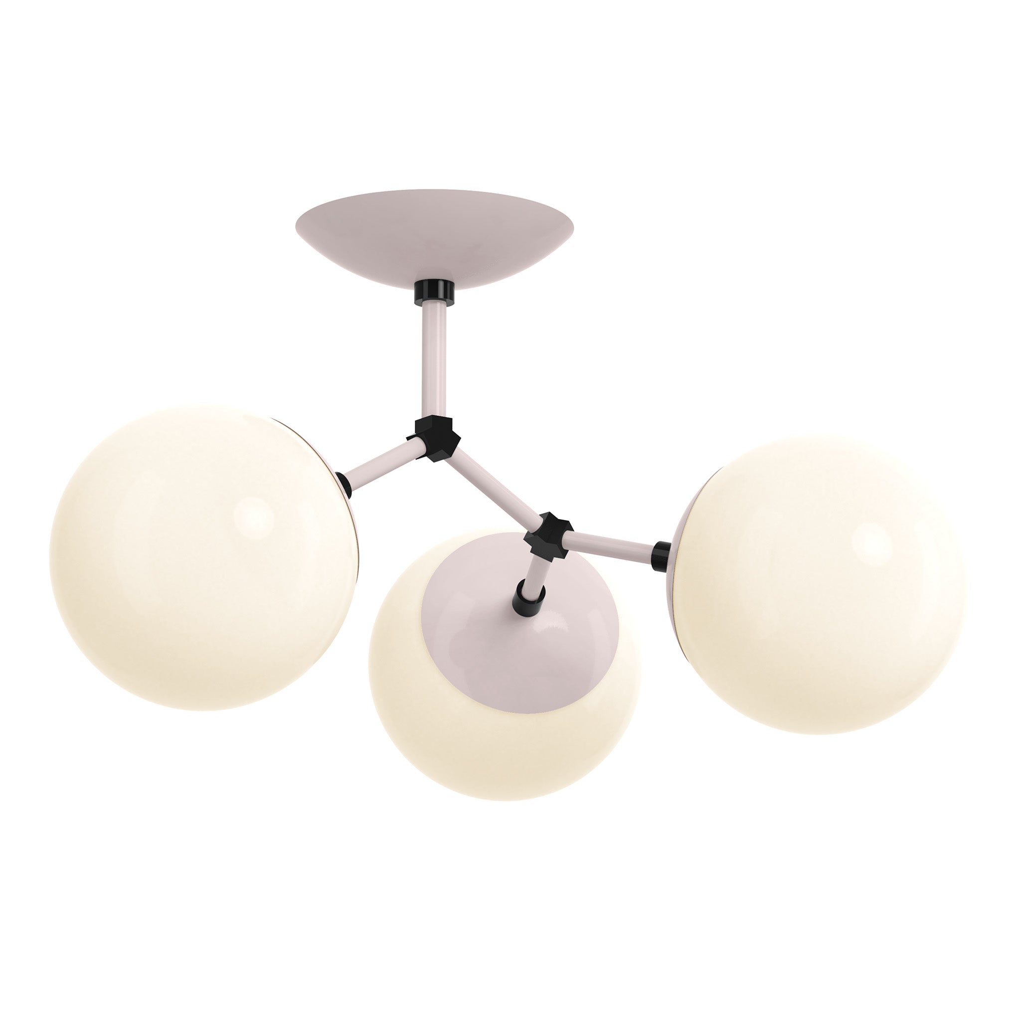 black barely color Supreme flush mount Dutton Brown lighting