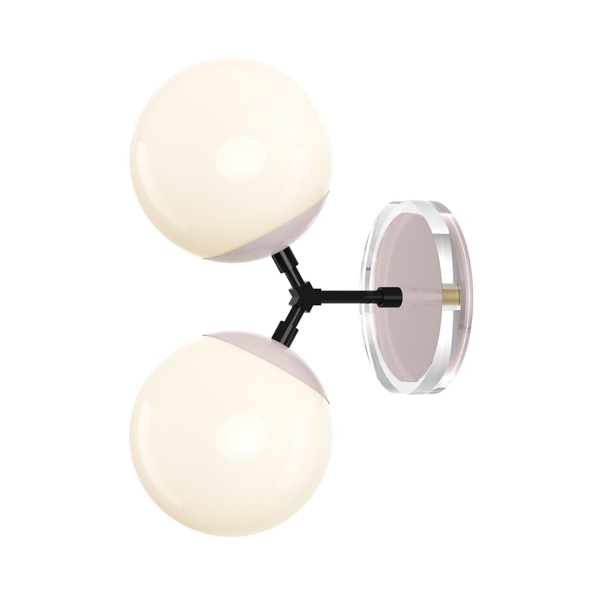 black barely color visage sconce 6" dutton brown lighting