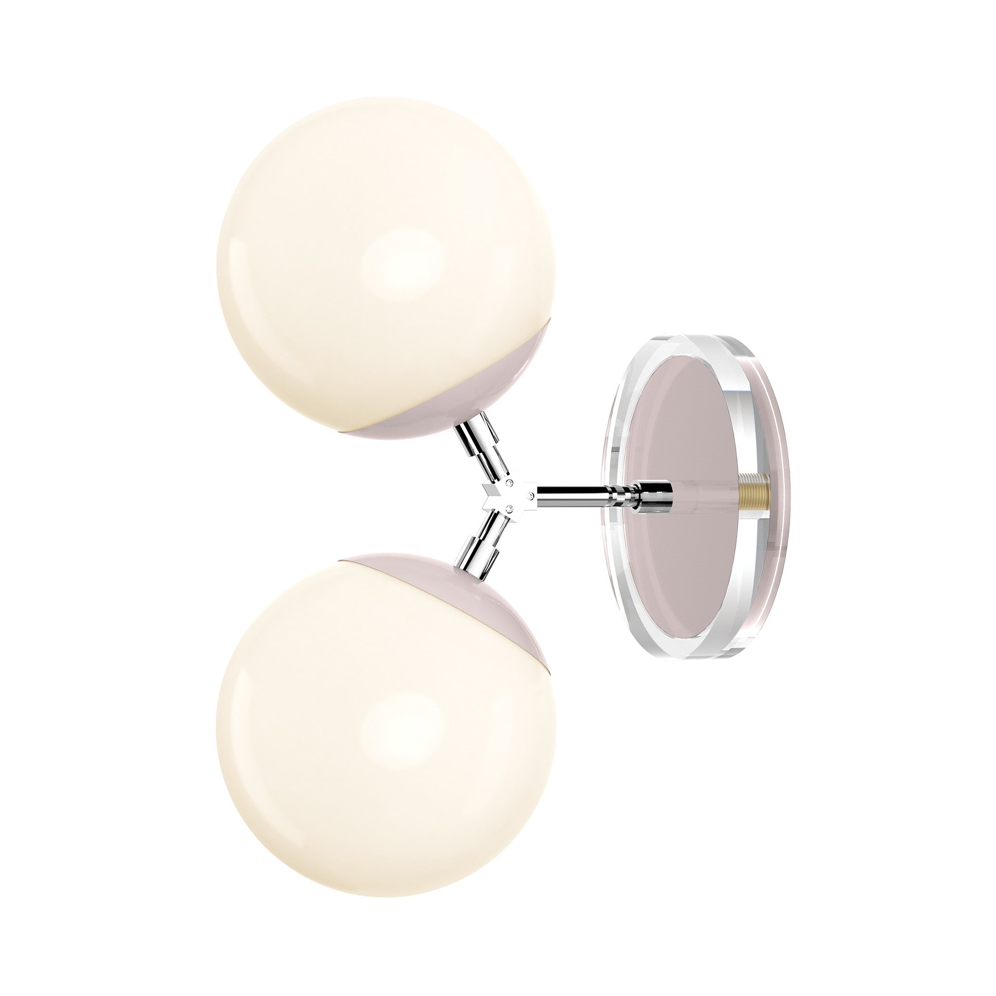 nickel barely color visage sconce 6" dutton brown lighting
