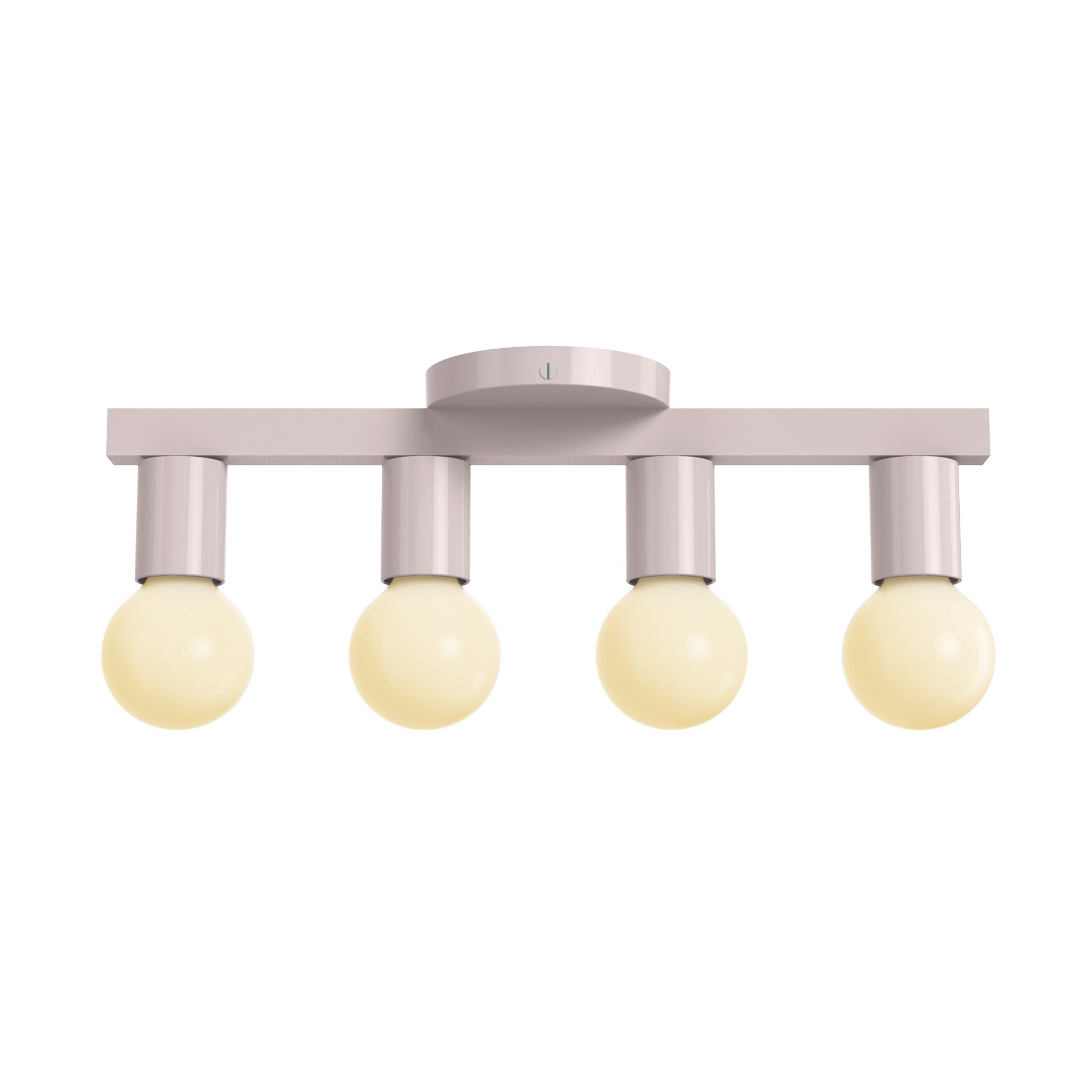 Nickel and barely vogue 4 flush mount dutton brown lighting