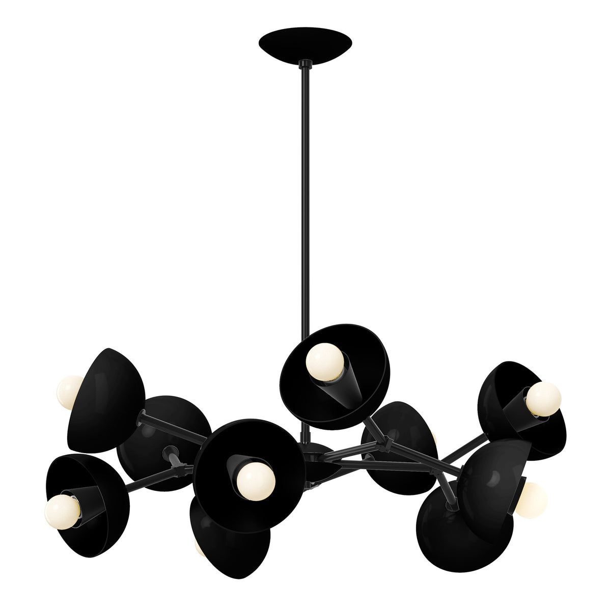 black black color alegria chandelier 30" dutton brown lighting