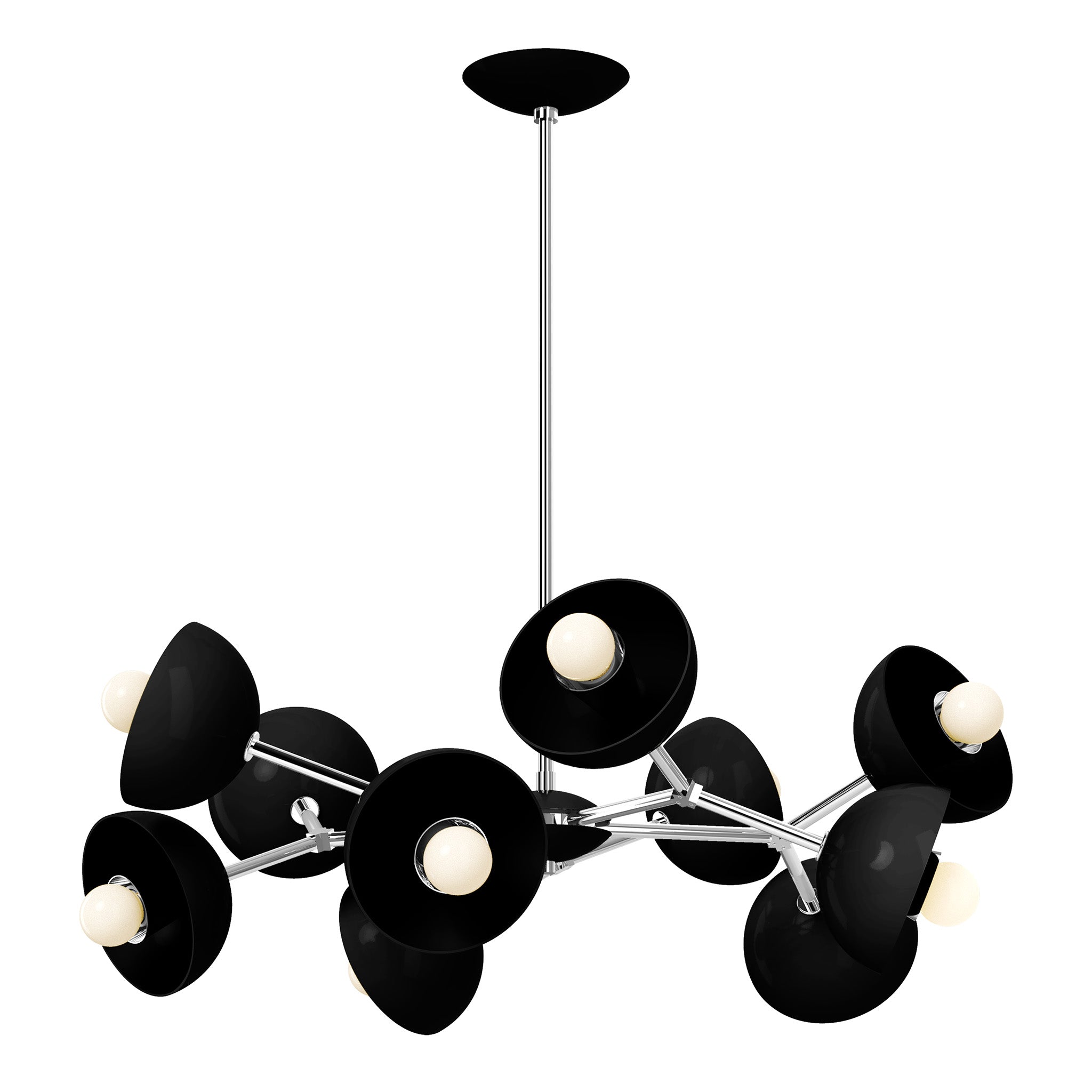nickel black color alegria chandelier 30" dutton brown lighting