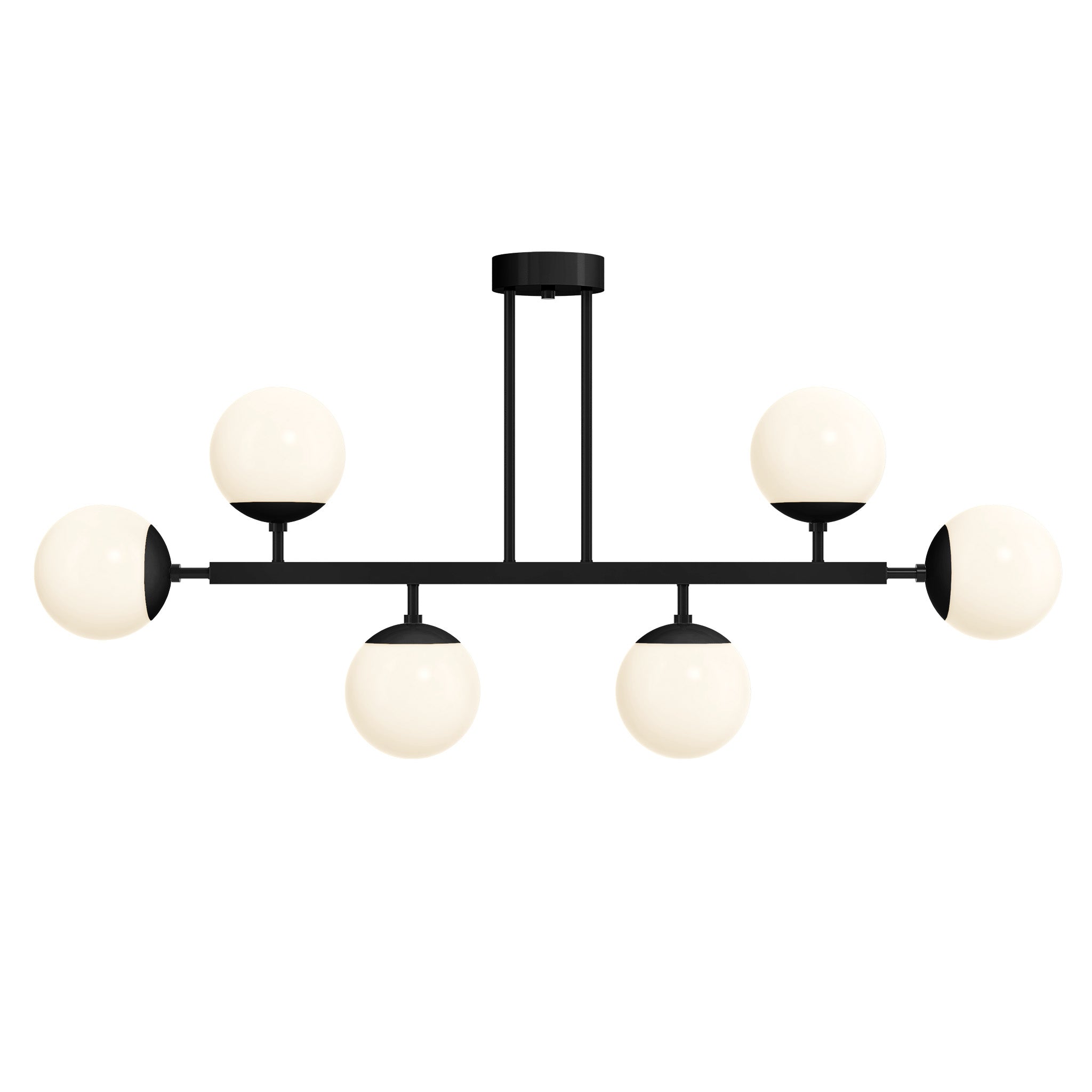 black and black Color Axia Globe Chandelier 46" Dutton Brown lighting