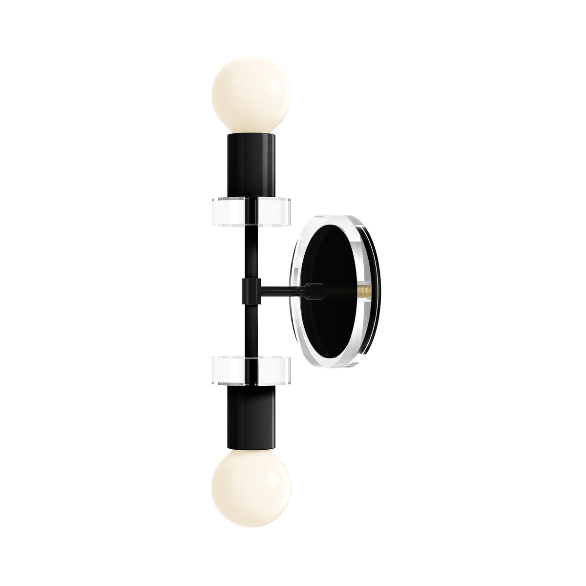 Black and Pyhton Green Bianca Acrylic Wall Sconce 12" Dutton Brown Lighting