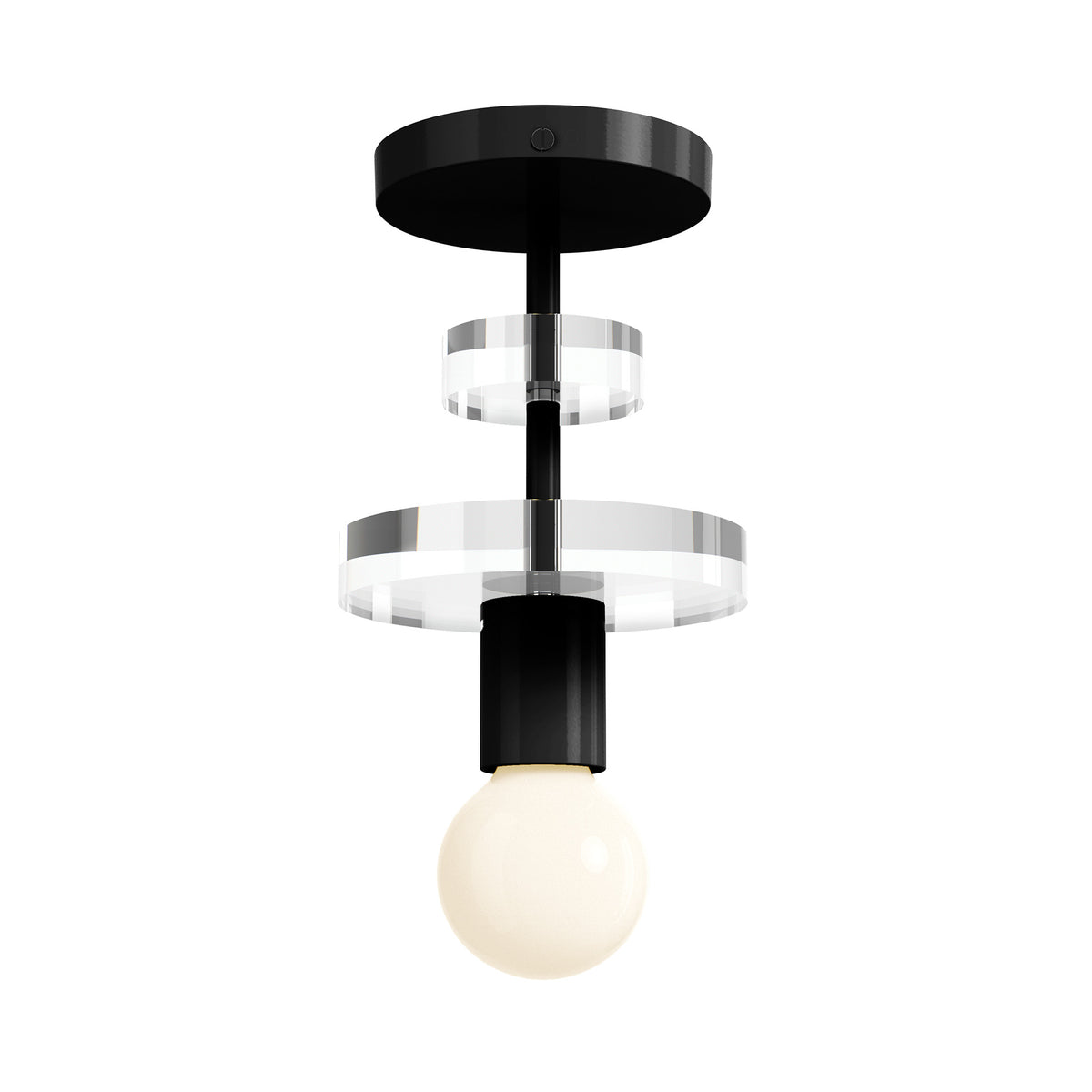 black bling flush mount dutton brown lighting