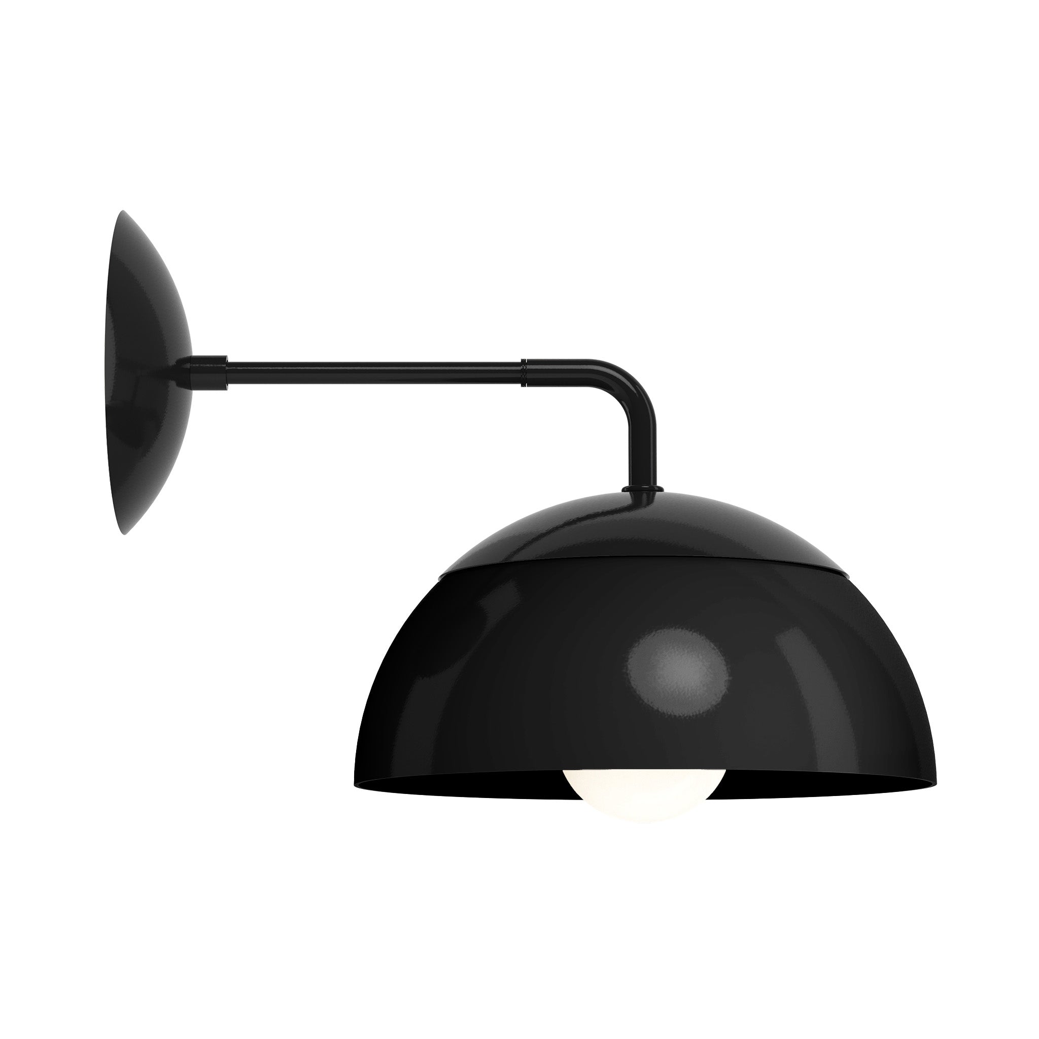 black and black color cadbury sconce 10" dutton brown lighting