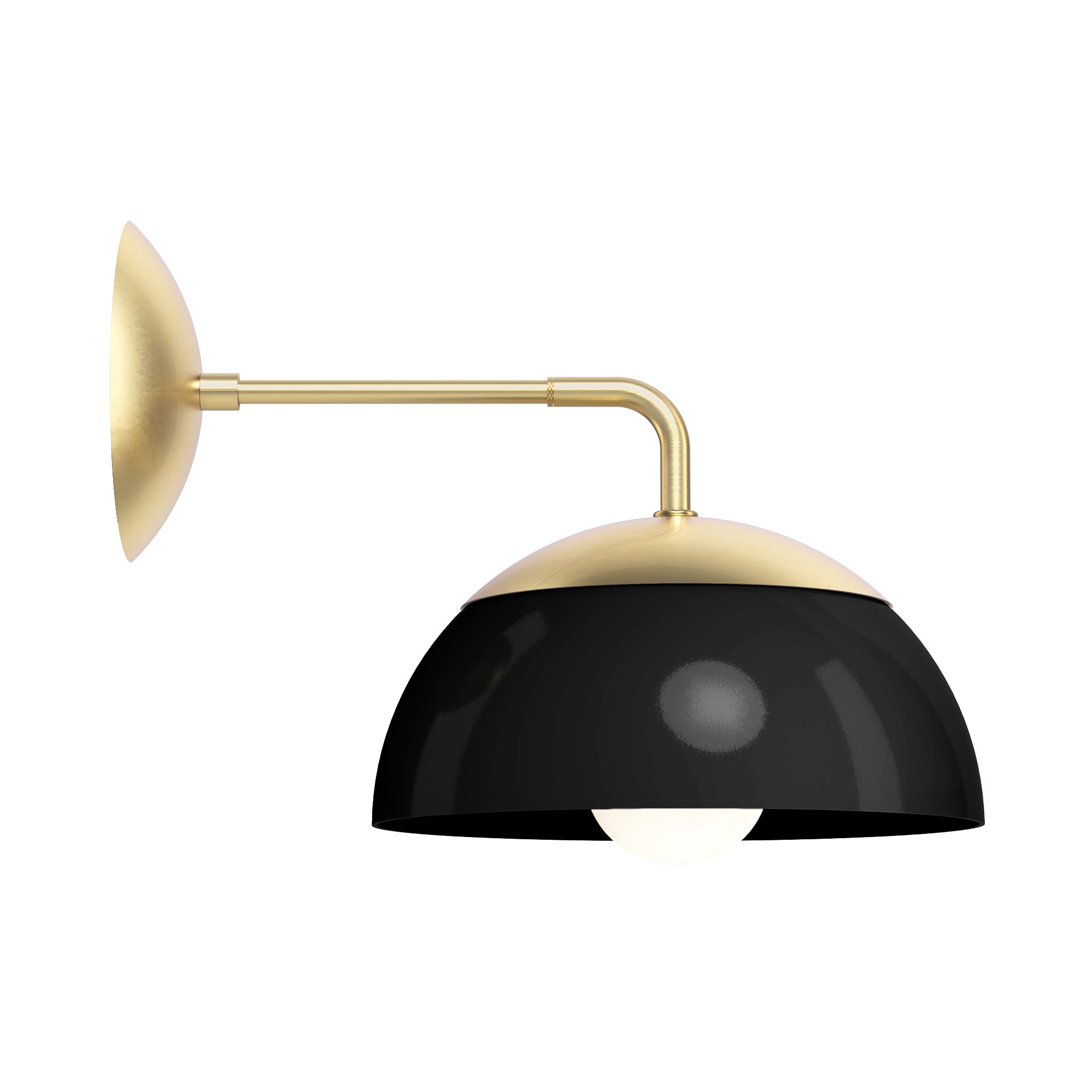 brass black color cadbury sconce 10" dutton brown lighting