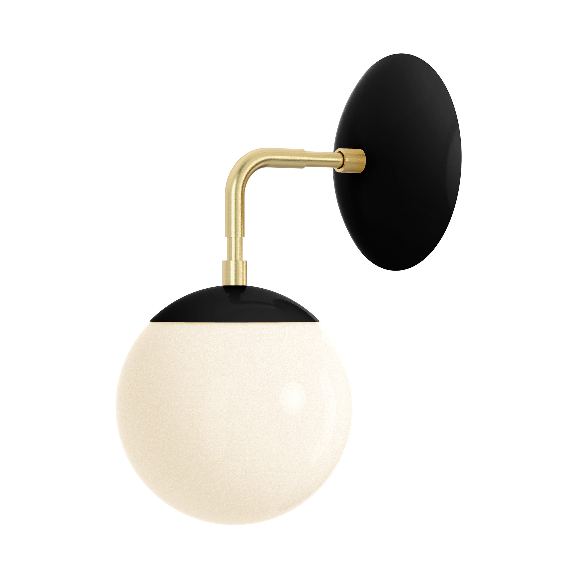 brass black color cap sconce 6" dutton brown lighting