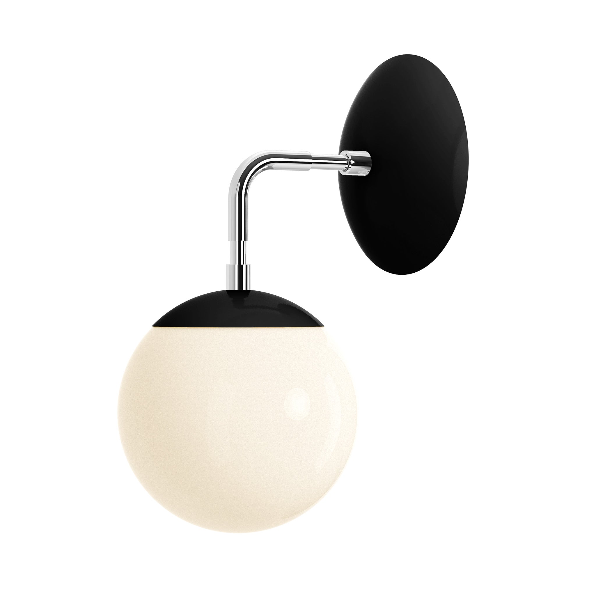 nickel black color cap sconce 6" dutton brown lighting