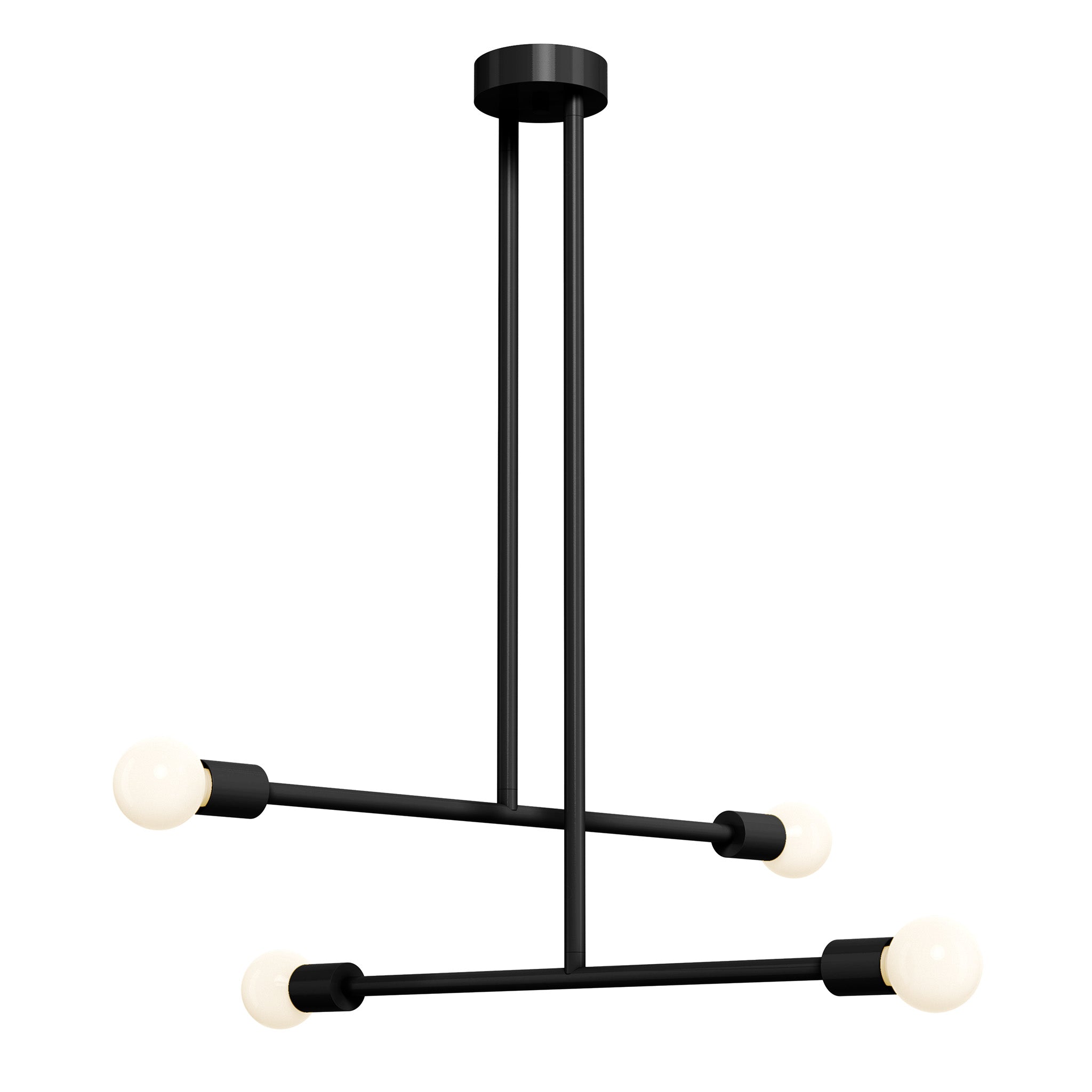 black color captain chandelier 29" dutton brown lighting
